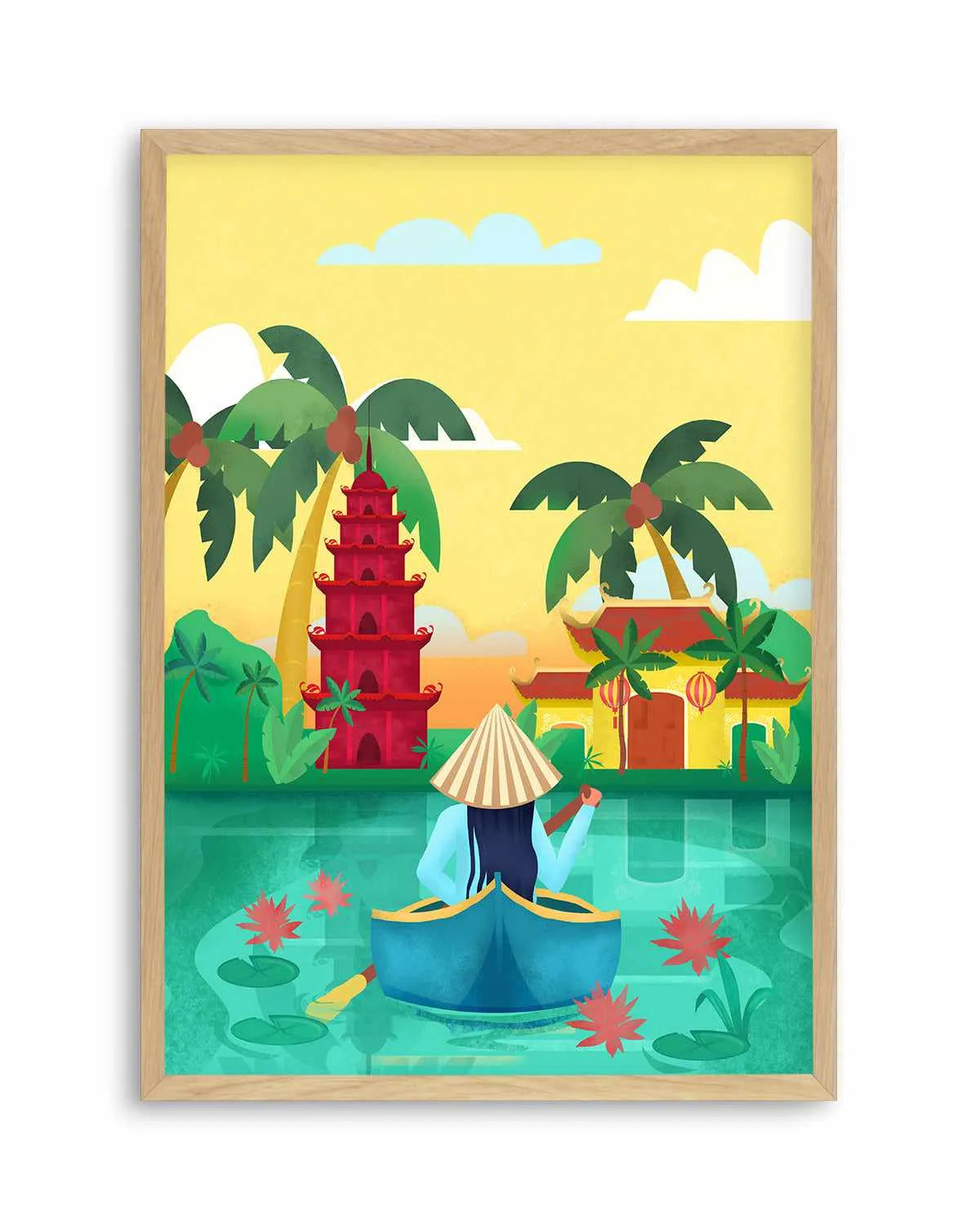 Vietnam by Petra Lizde Art Print from Olive et Oriel where you can shop wallpaper and artworks online