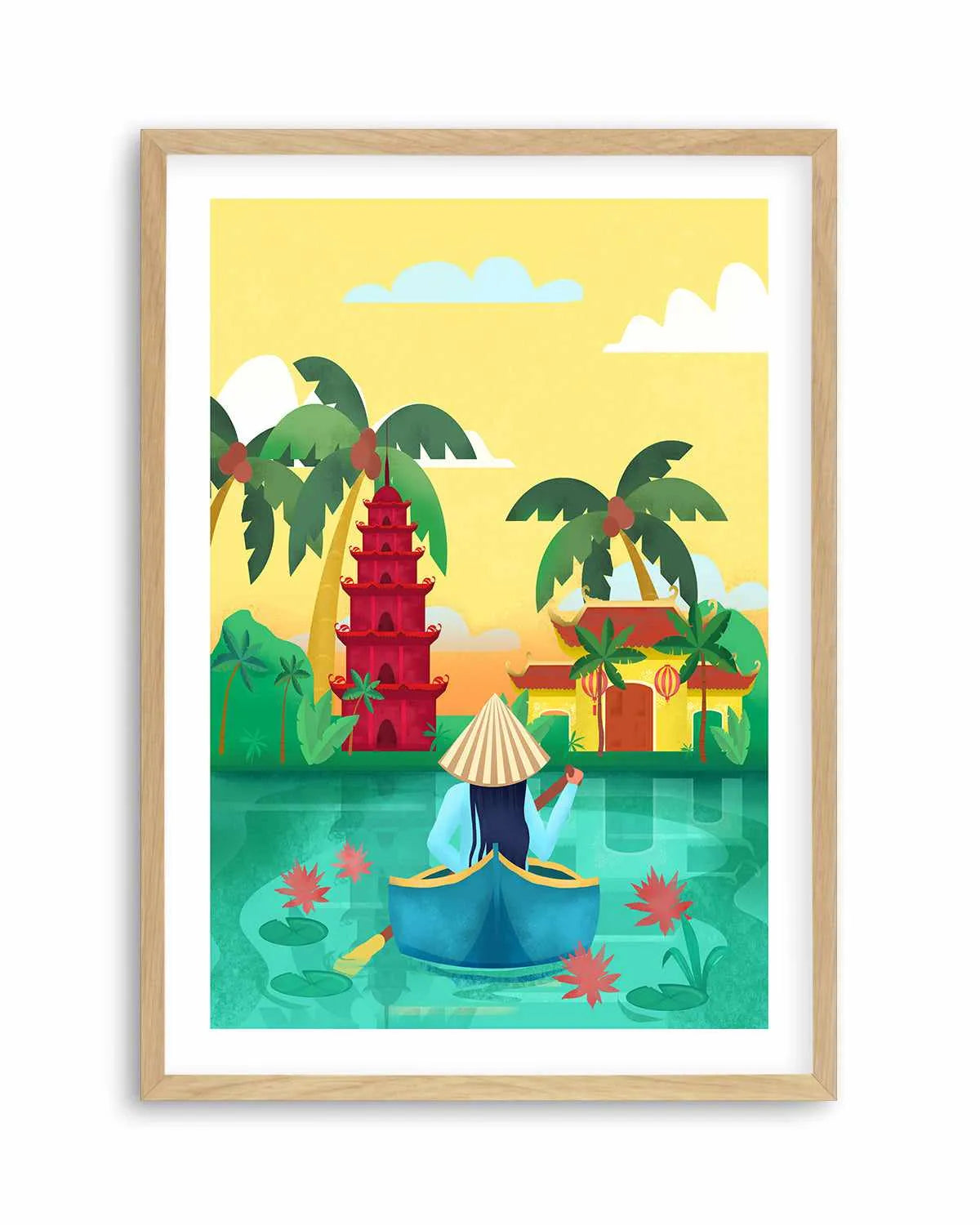 Vietnam by Petra Lizde Art Print from Olive et Oriel where you can shop wallpaper and artworks online