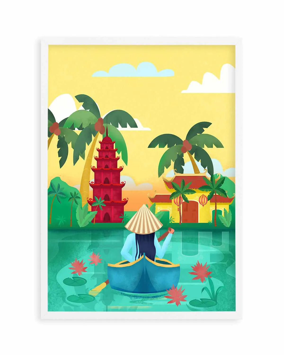 Vietnam by Petra Lizde Art Print from Olive et Oriel where you can shop wallpaper and artworks online