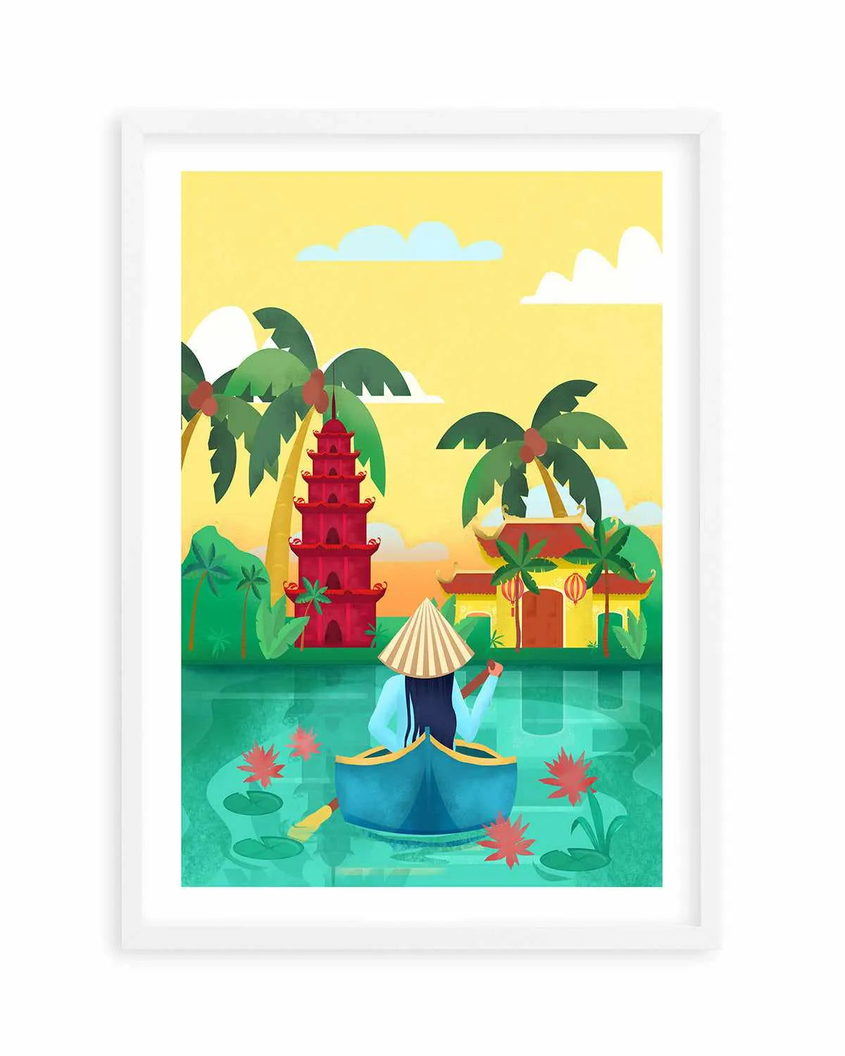 Vietnam by Petra Lizde Art Print from Olive et Oriel where you can shop wallpaper and artworks online