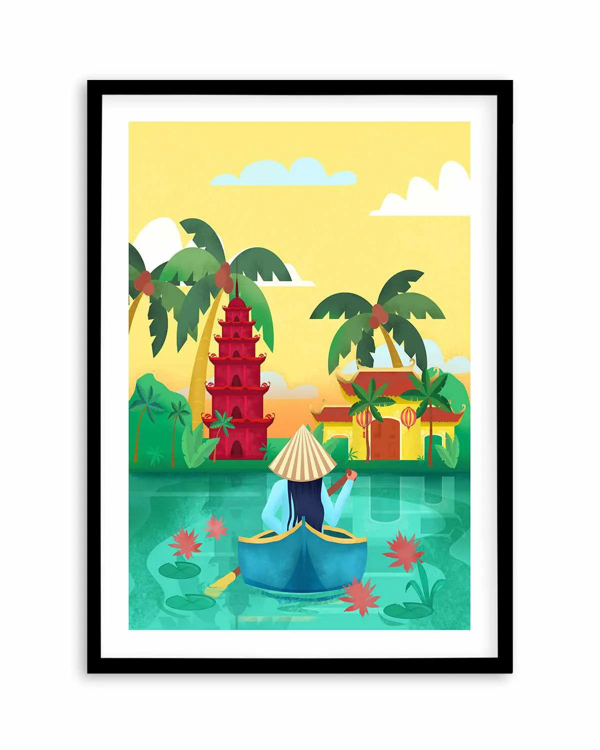 Vietnam by Petra Lizde Art Print from Olive et Oriel where you can shop wallpaper and artworks online