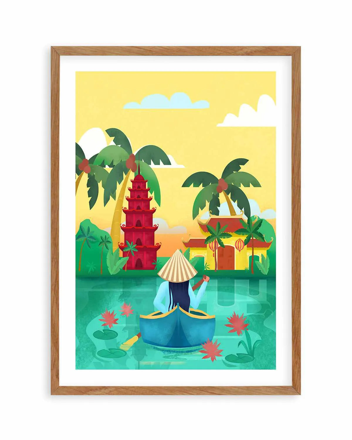 Vietnam by Petra Lizde Art Print from Olive et Oriel where you can shop wallpaper and artworks online