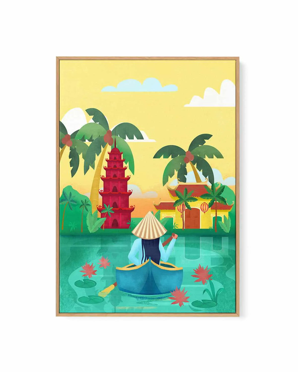 Vietnam by Petra Lizde | Framed Canvas Art Print from Olive et Oriel where you can shop wallpaper and artworks online