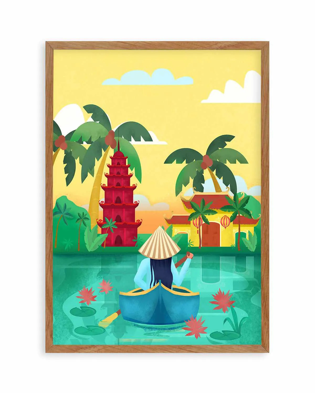 Vietnam by Petra Lizde Art Print from Olive et Oriel where you can shop wallpaper and artworks online