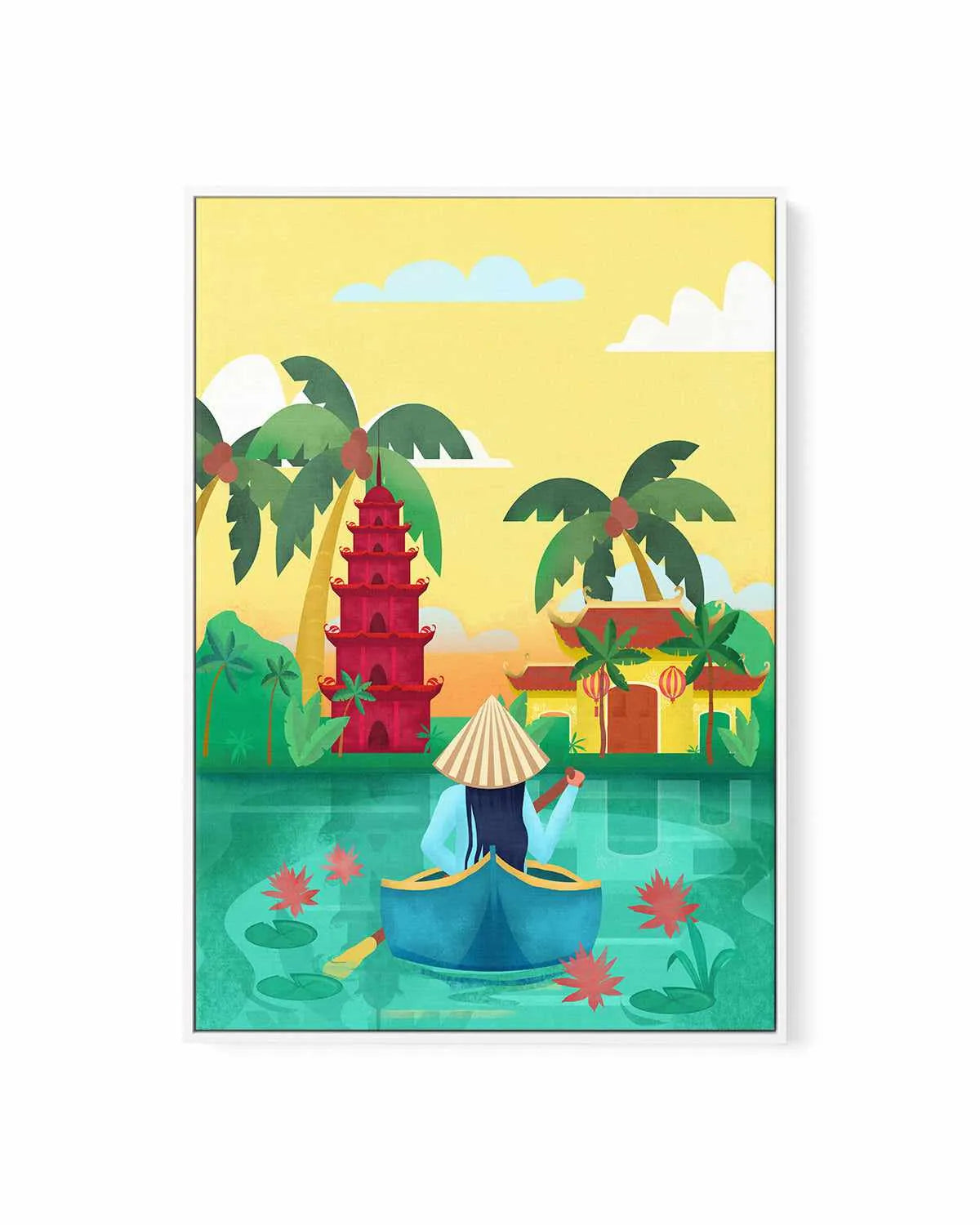 Vietnam by Petra Lizde | Framed Canvas Art Print from Olive et Oriel where you can shop wallpaper and artworks online