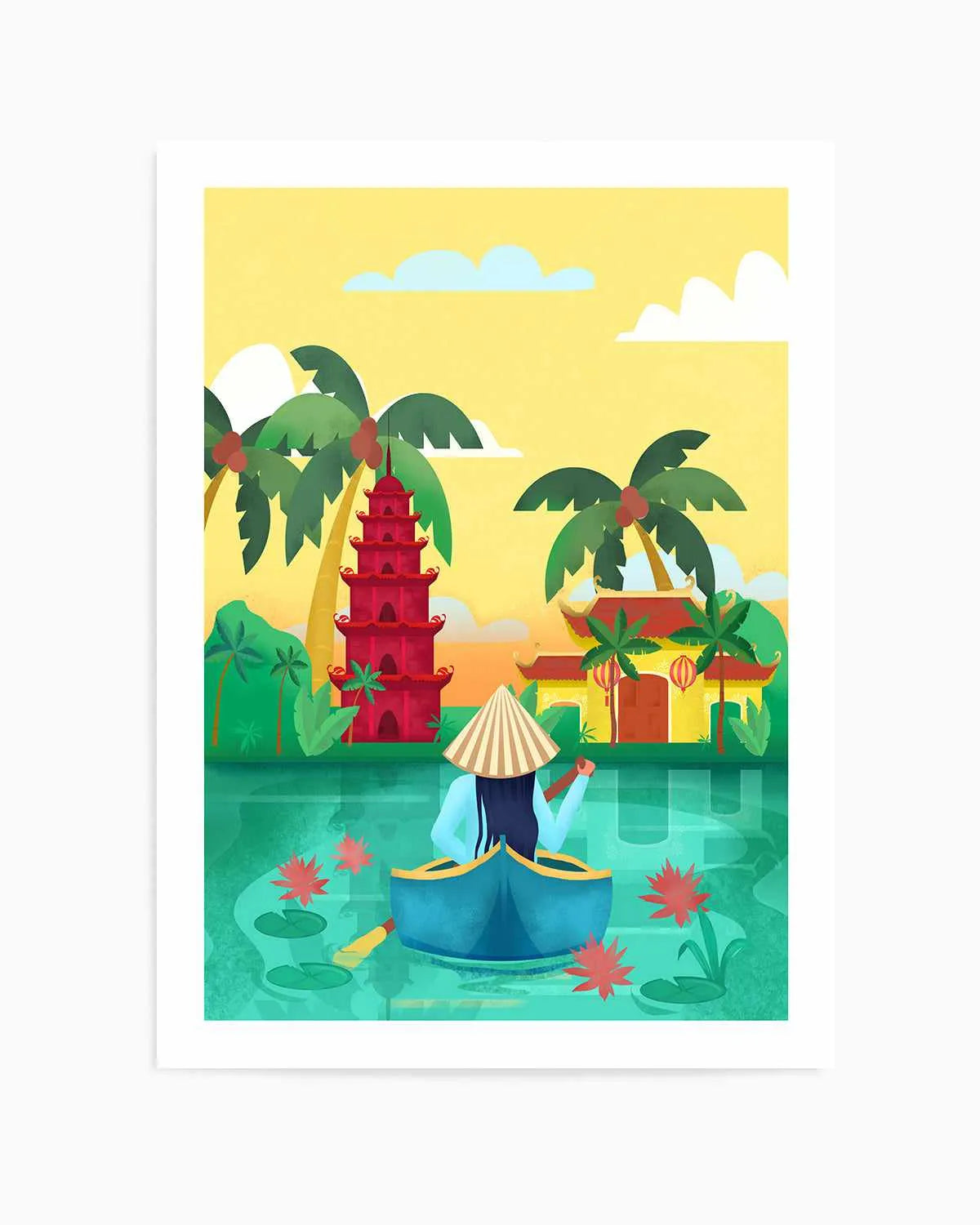 Vietnam by Petra Lizde Art Print from Olive et Oriel where you can shop wallpaper and artworks online