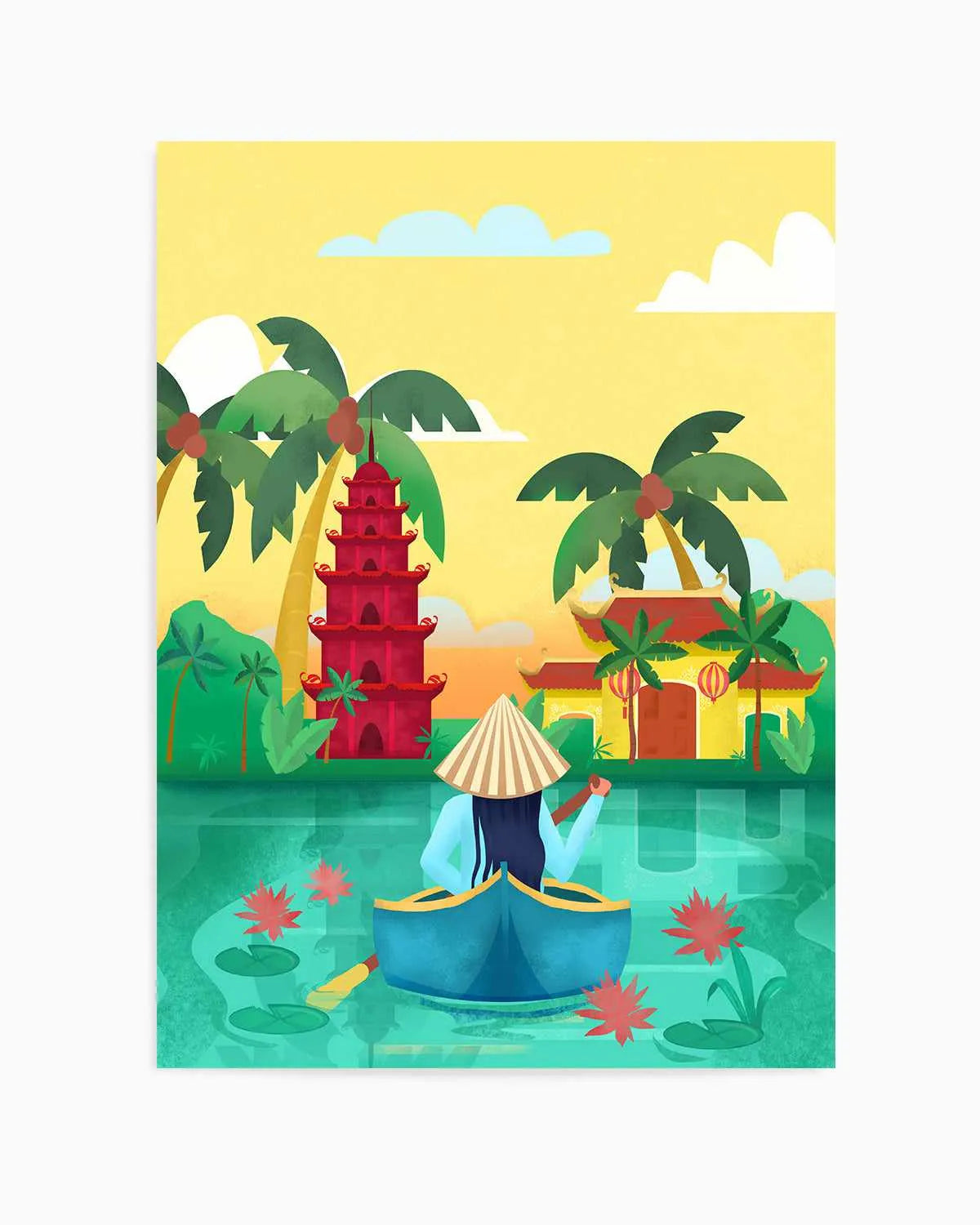 Vietnam by Petra Lizde Art Print from Olive et Oriel where you can shop wallpaper and artworks online
