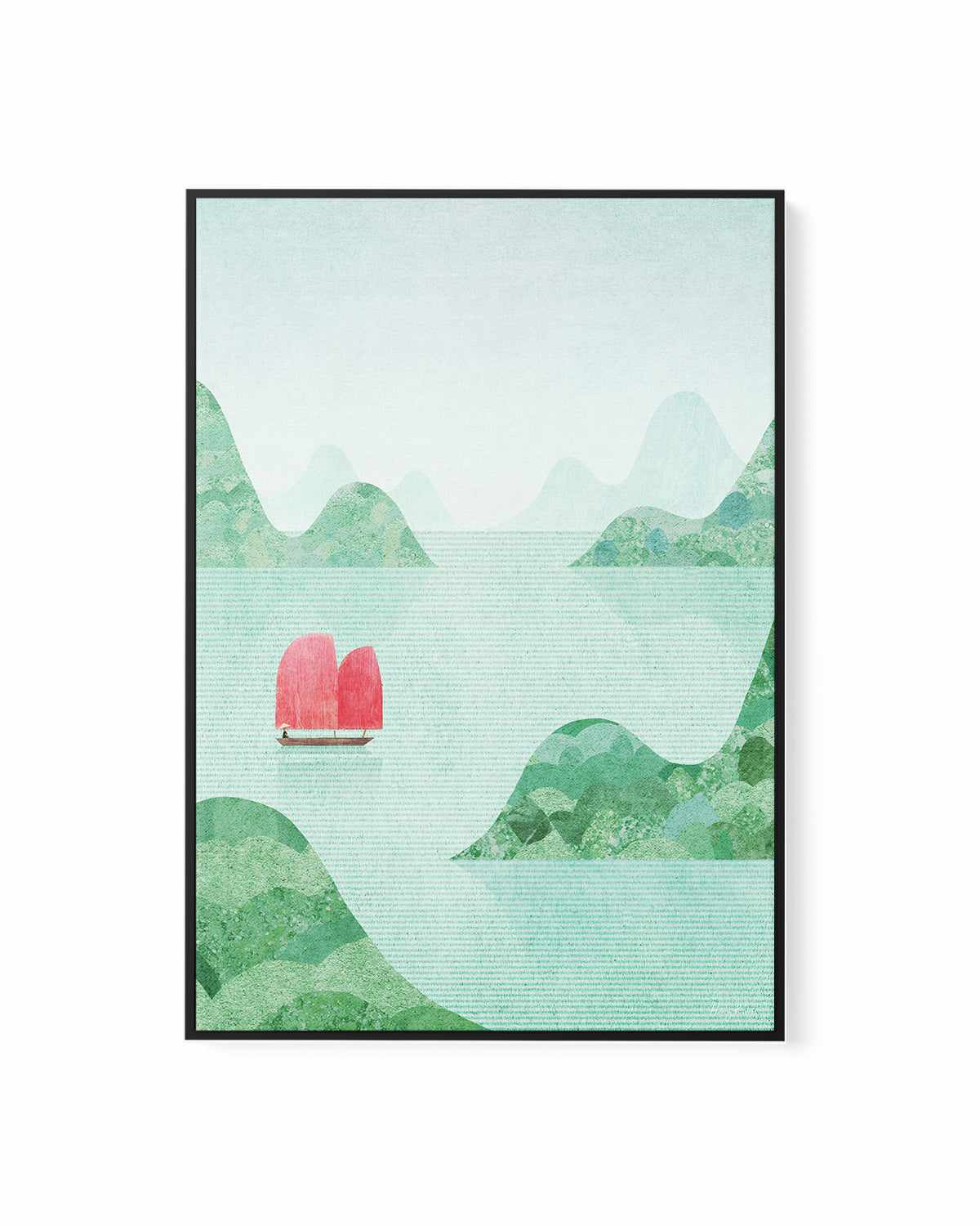 Vietnam, Halong Bay by Henry Rivers | Framed Canvas Art Print