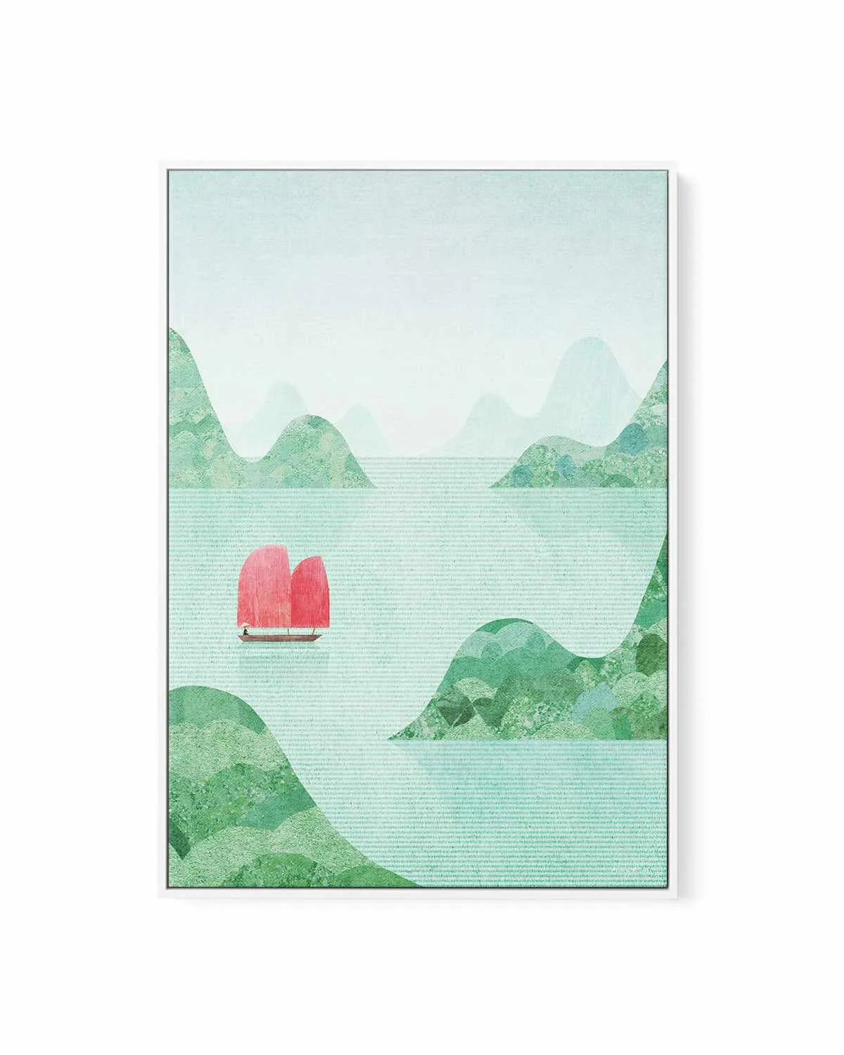 Vietnam, Halong Bay by Henry Rivers | Framed Canvas Art Print from Olive et Oriel where you can shop wallpaper and artworks online