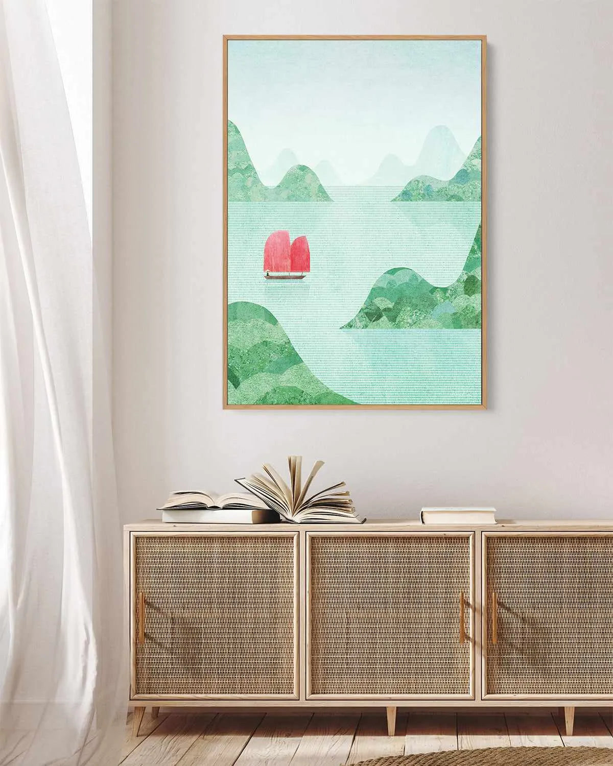 Vietnam, Halong Bay by Henry Rivers | Framed Canvas Art Print from Olive et Oriel where you can shop wallpaper and artworks online