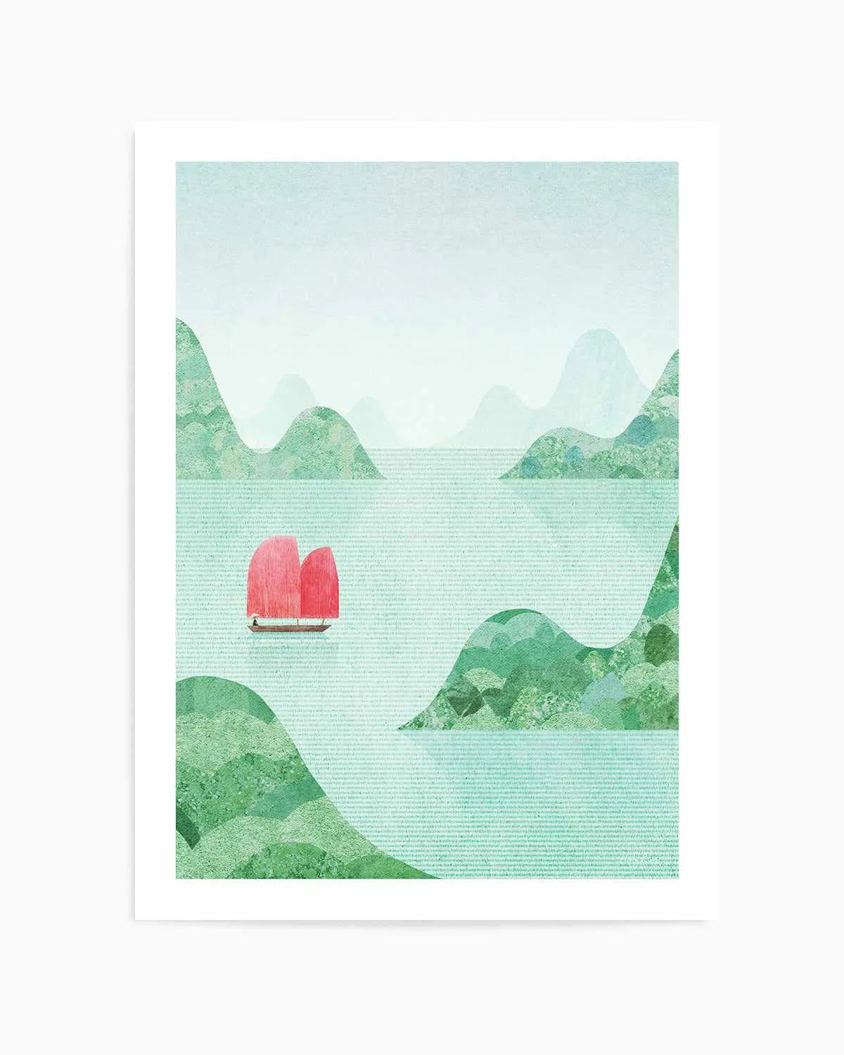 Vietnam, Halong Bay by Henry Rivers Art Print from Olive et Oriel where you can shop wallpaper and artworks online
