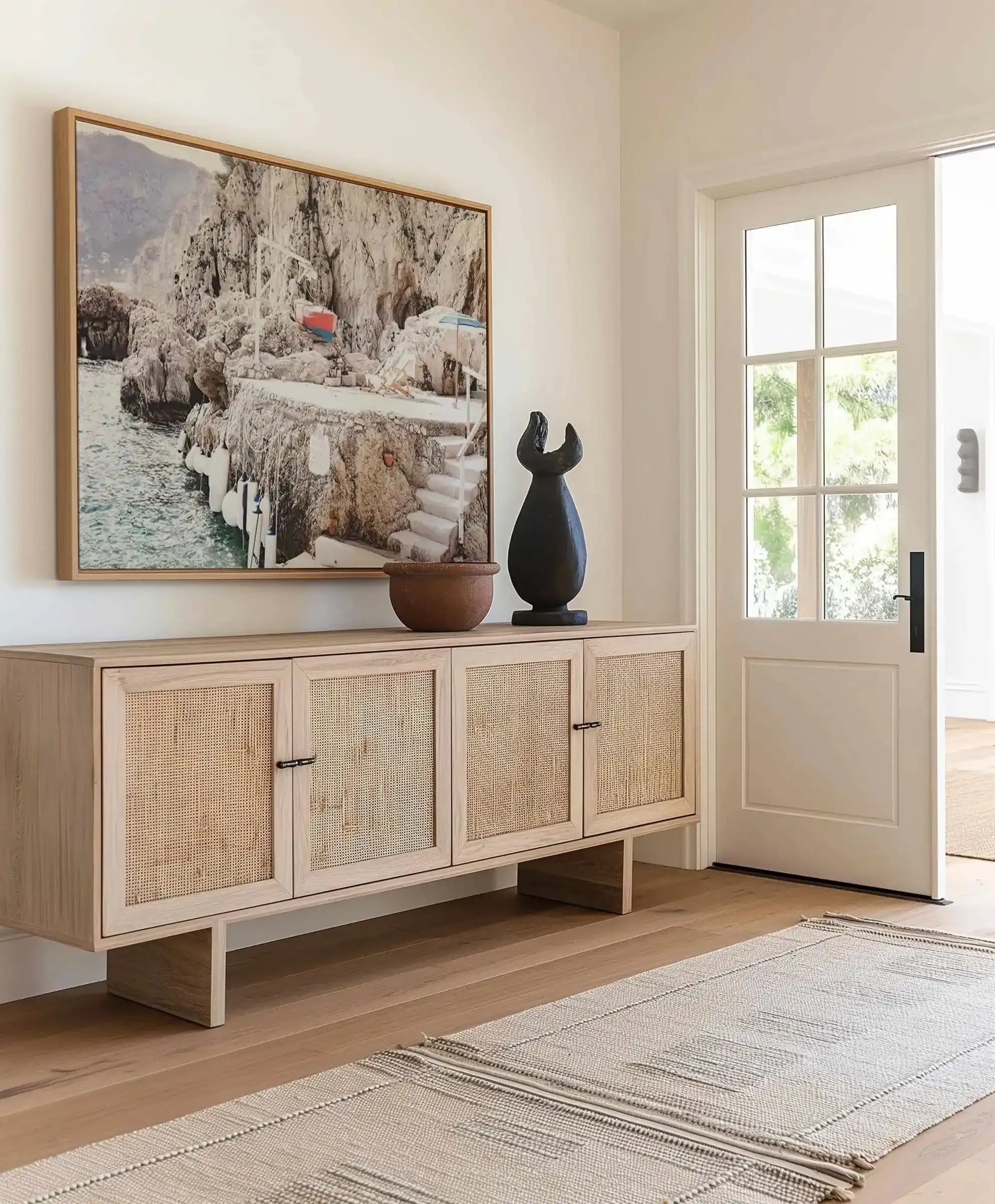 View From Fontelina | Framed Canvas Art Print from Olive et Oriel where you can shop wallpaper and artworks online