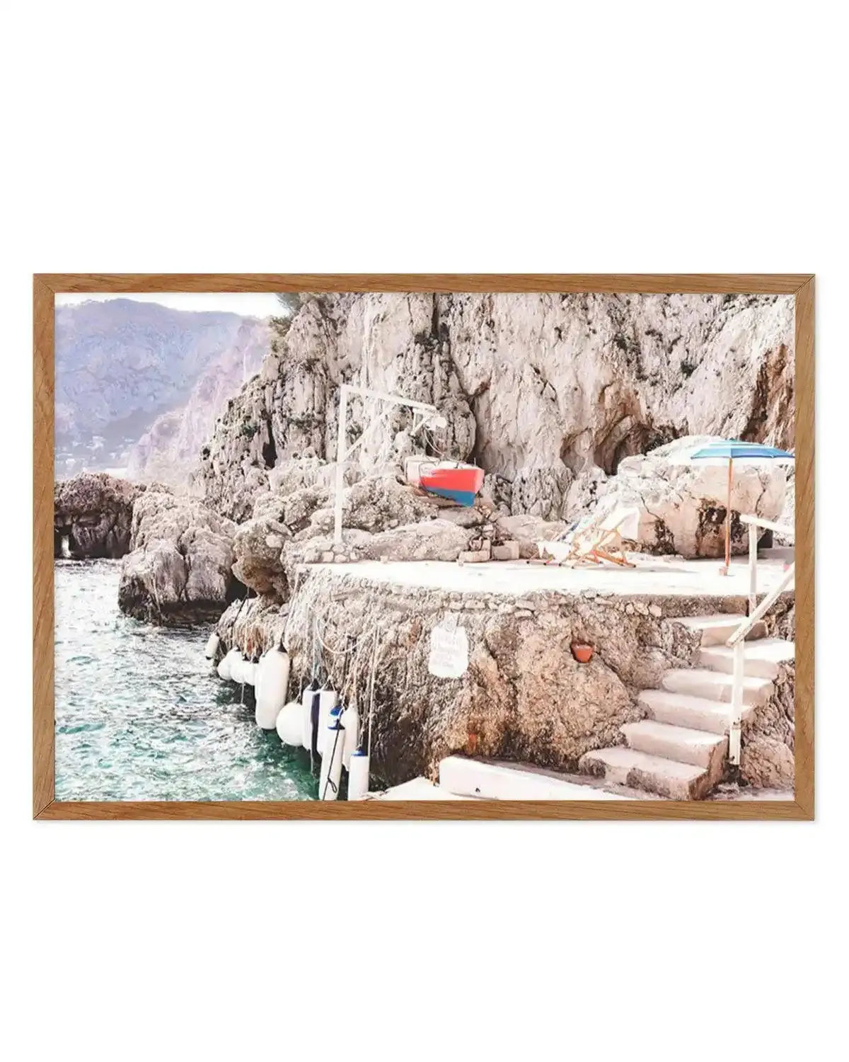 View From Fontelina Art Print from Olive et Oriel where you can shop wallpaper and artworks online