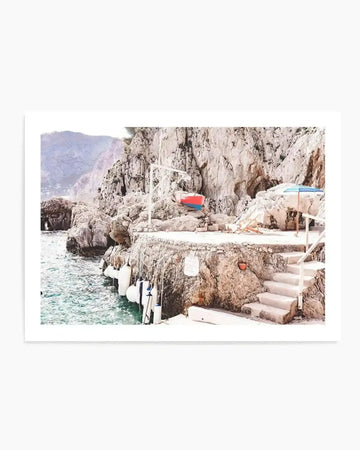 View From Fontelina Art Print from Olive et Oriel where you can shop wallpaper and artworks online