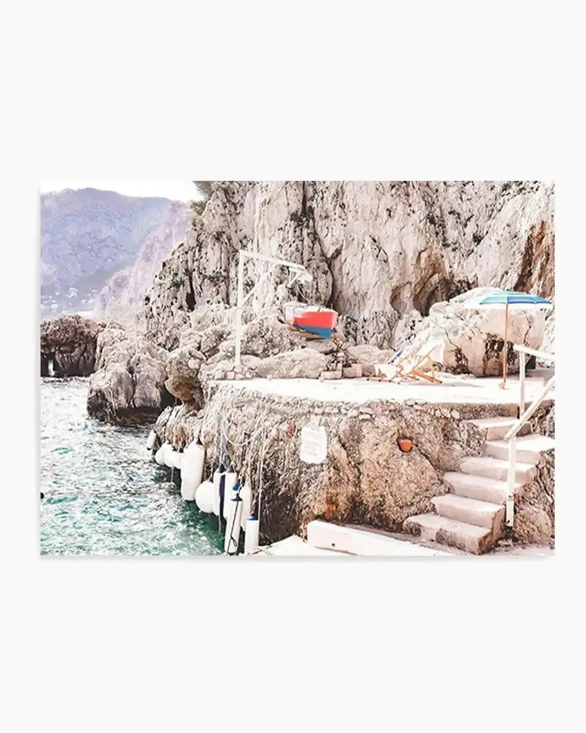 View From Fontelina Art Print from Olive et Oriel where you can shop wallpaper and artworks online