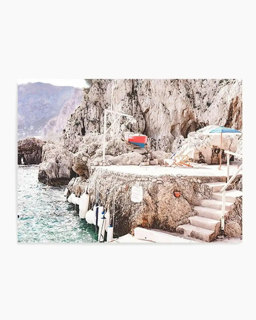 View From Fontelina Art Print from Olive et Oriel where you can shop wallpaper and artworks online