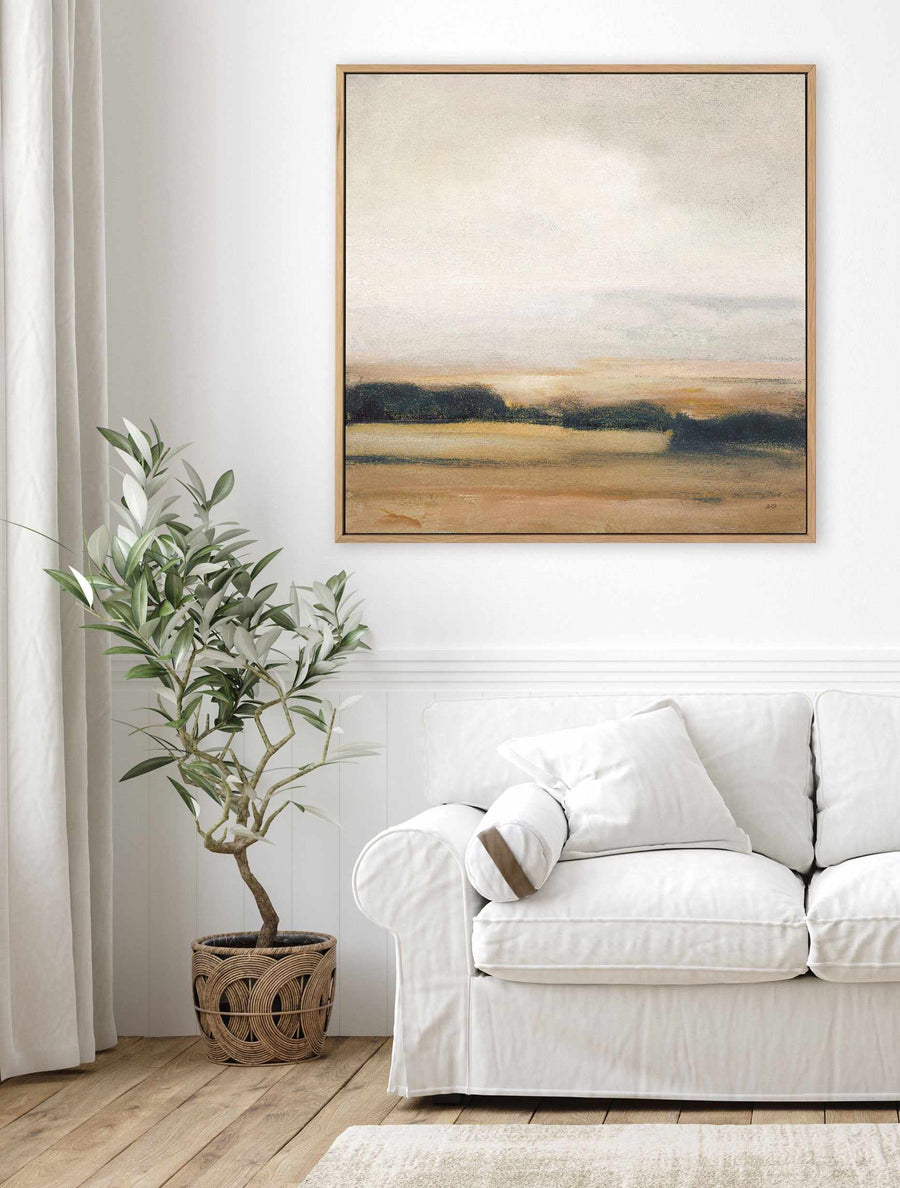 View from the Top Neutral | Framed Canvas Art Print from Olive et Oriel where you can shop wallpaper and artworks online