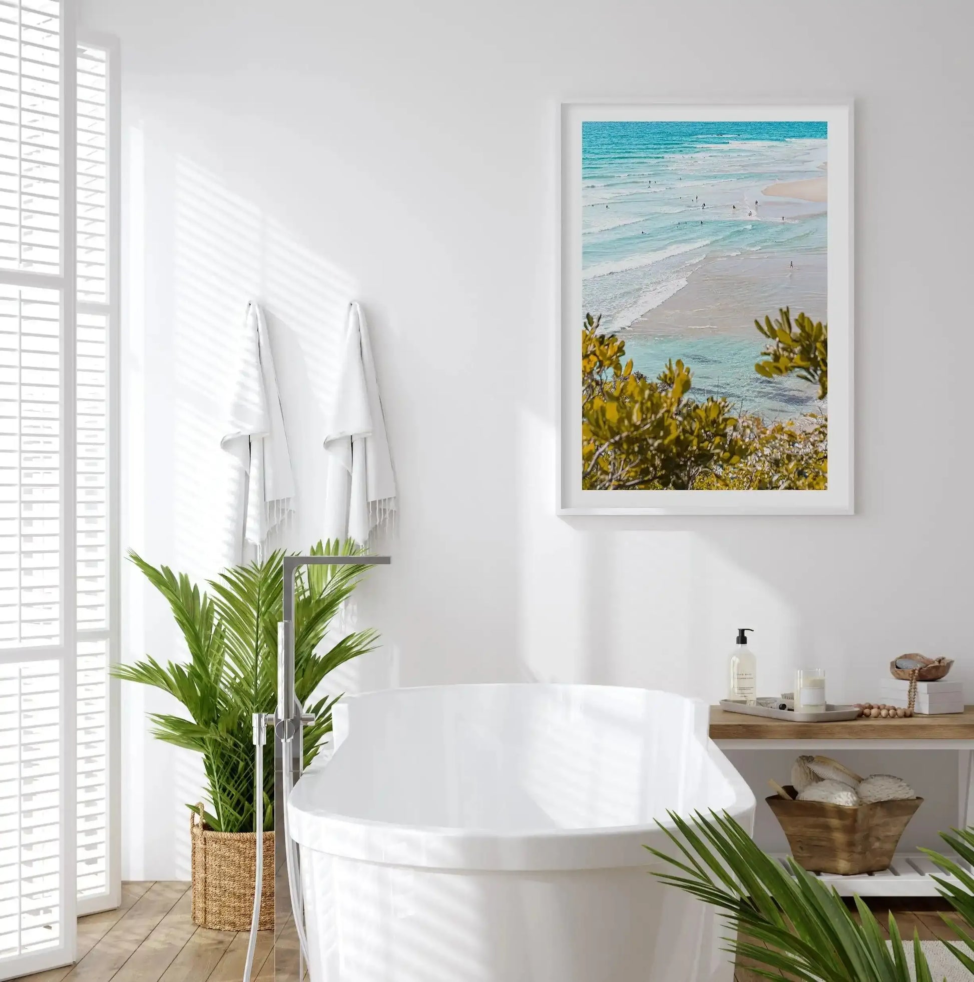 View to Wategos II | PT Art Print-PRINT-Olive et Oriel-Olive et Oriel-Buy-Australian-Art-Prints-Online-with-Olive-et-Oriel-Your-Artwork-Specialists-Austrailia-Decorate-With-Coastal-Photo-Wall-Art-Prints-From-Our-Beach-House-Artwork-Collection-Fine-Poster-and-Framed-Artwork