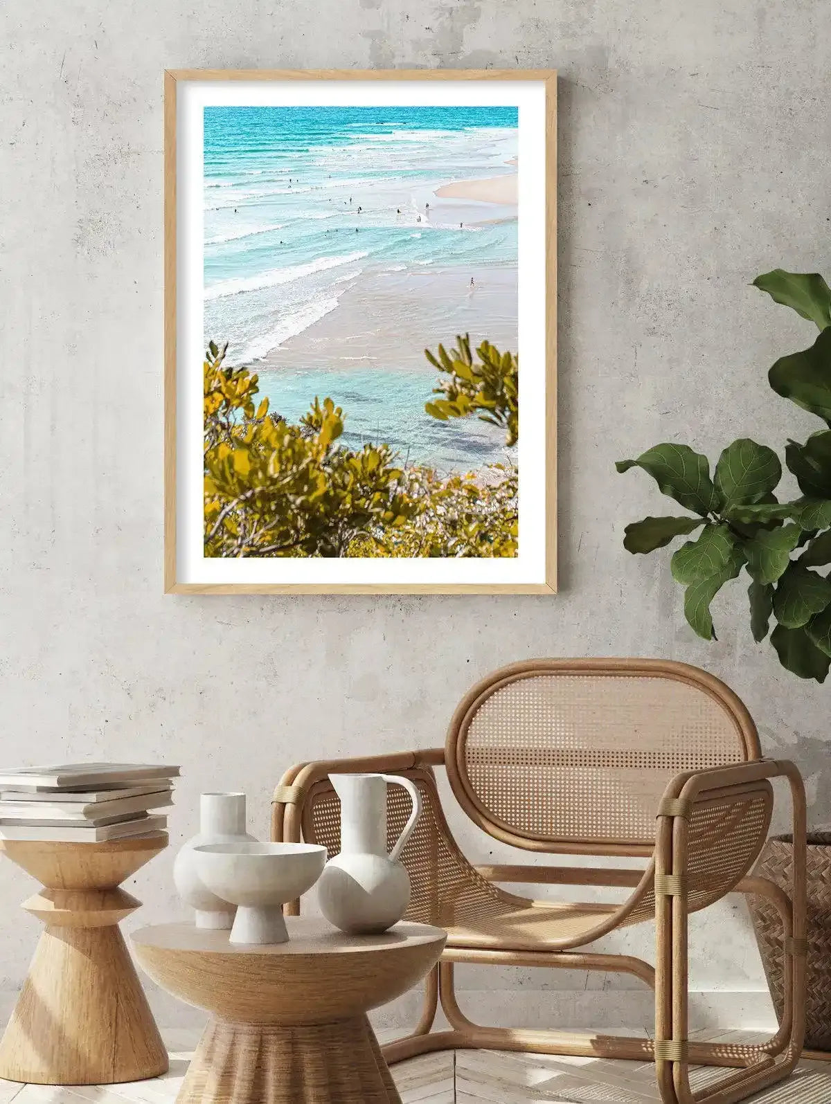 View to Wategos II | PT Art Print-PRINT-Olive et Oriel-Olive et Oriel-Buy-Australian-Art-Prints-Online-with-Olive-et-Oriel-Your-Artwork-Specialists-Austrailia-Decorate-With-Coastal-Photo-Wall-Art-Prints-From-Our-Beach-House-Artwork-Collection-Fine-Poster-and-Framed-Artwork