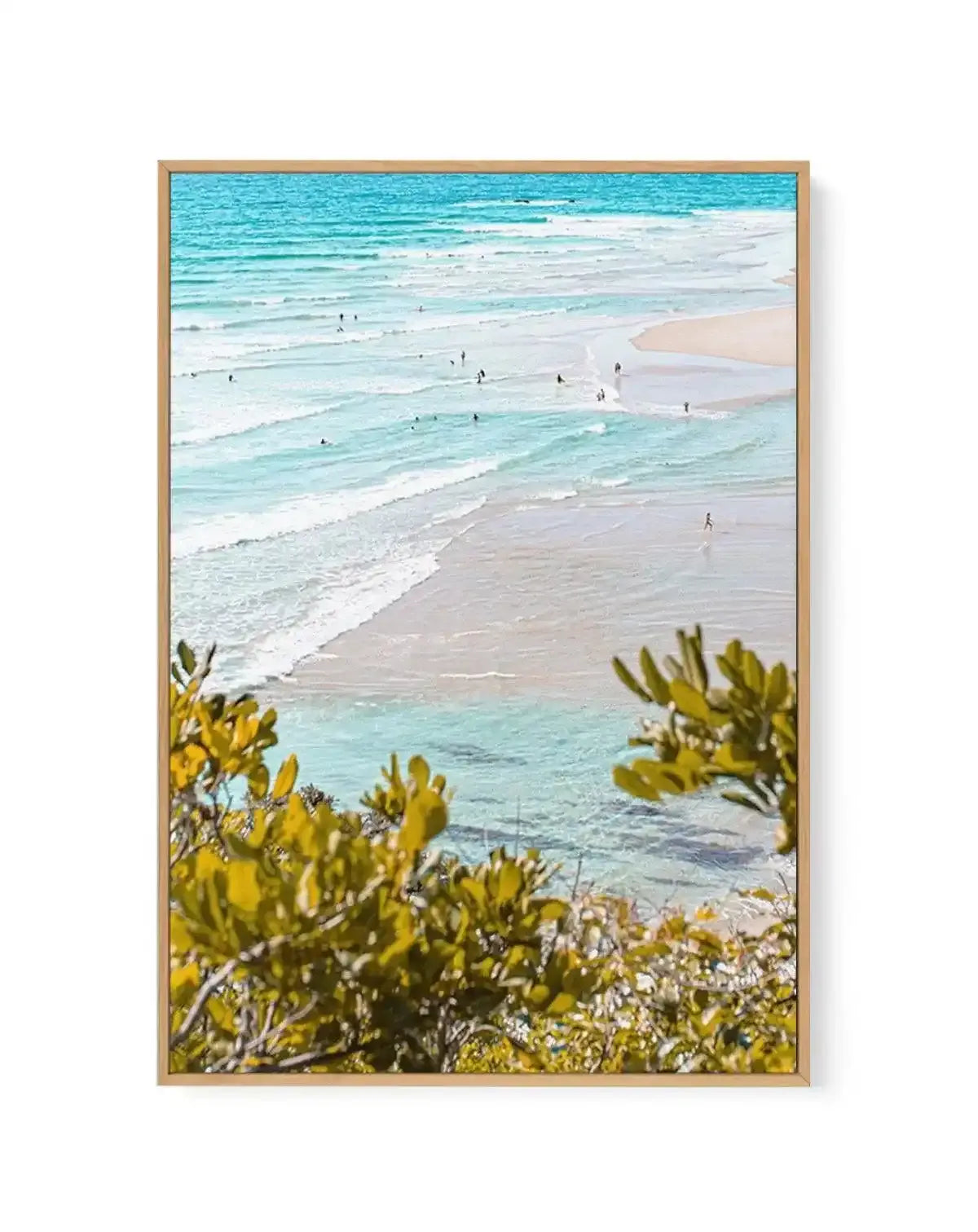 View to Wategos II | PT | Framed Canvas-CANVAS-You can shop wall art online with Olive et Oriel for everything from abstract art to fun kids wall art. Our beautiful modern art prints and canvas art are available from large canvas prints to wall art paintings and our proudly Australian artwork collection offers only the highest quality framed large wall art and canvas art Australia - You can buy fashion photography prints or Hampton print posters and paintings on canvas from Olive et Oriel and ha