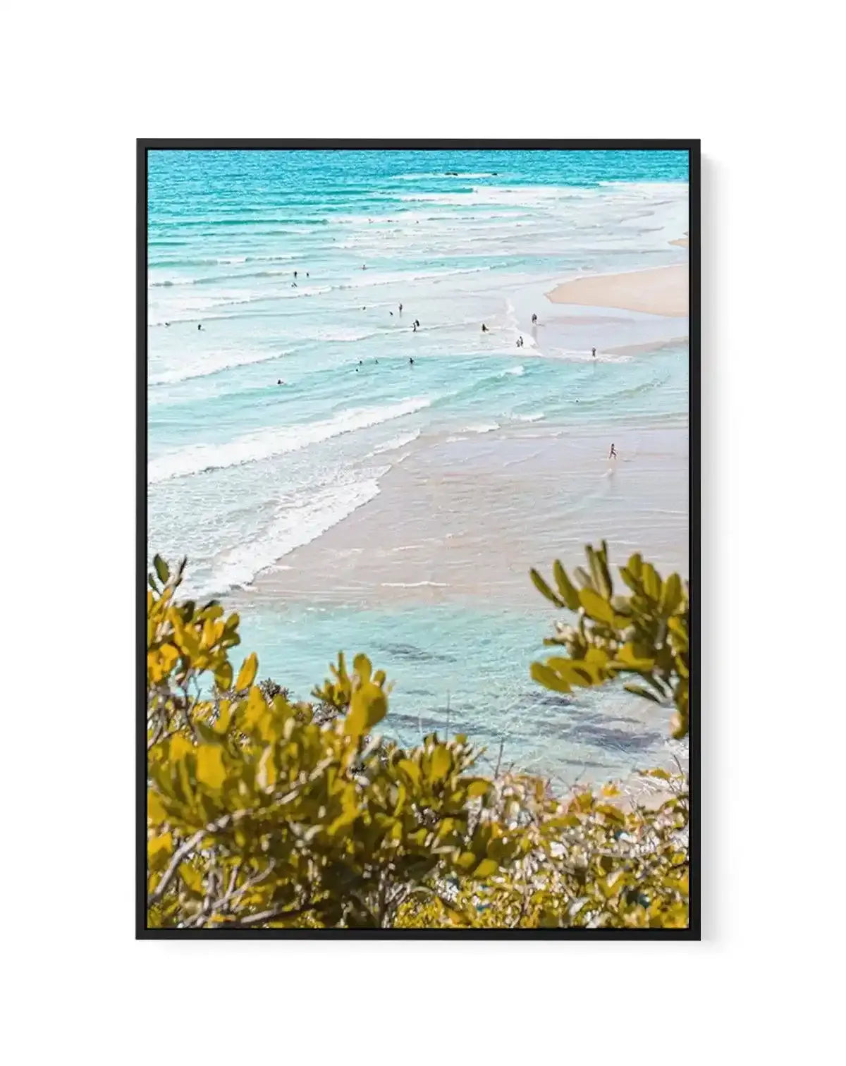 View to Wategos II | PT | Framed Canvas-CANVAS-You can shop wall art online with Olive et Oriel for everything from abstract art to fun kids wall art. Our beautiful modern art prints and canvas art are available from large canvas prints to wall art paintings and our proudly Australian artwork collection offers only the highest quality framed large wall art and canvas art Australia - You can buy fashion photography prints or Hampton print posters and paintings on canvas from Olive et Oriel and ha