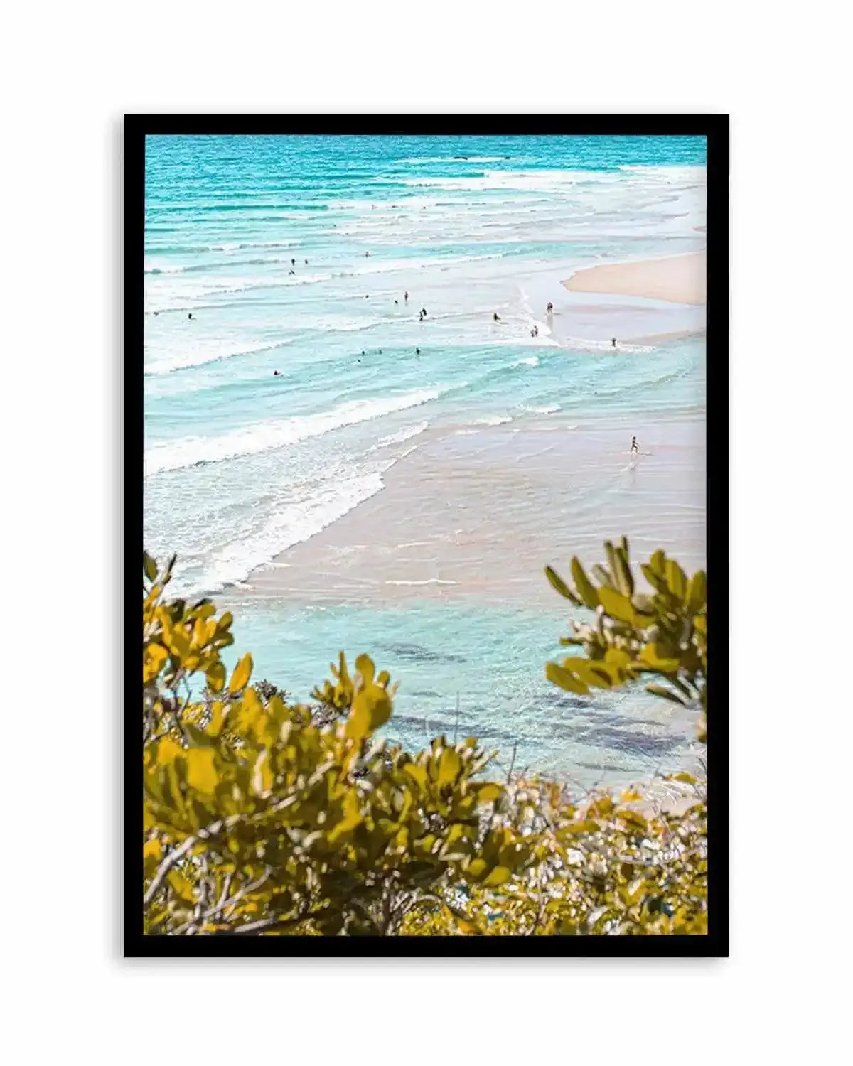 View to Wategos II | PT Art Print from Olive et Oriel where you can shop wallpaper and artworks online