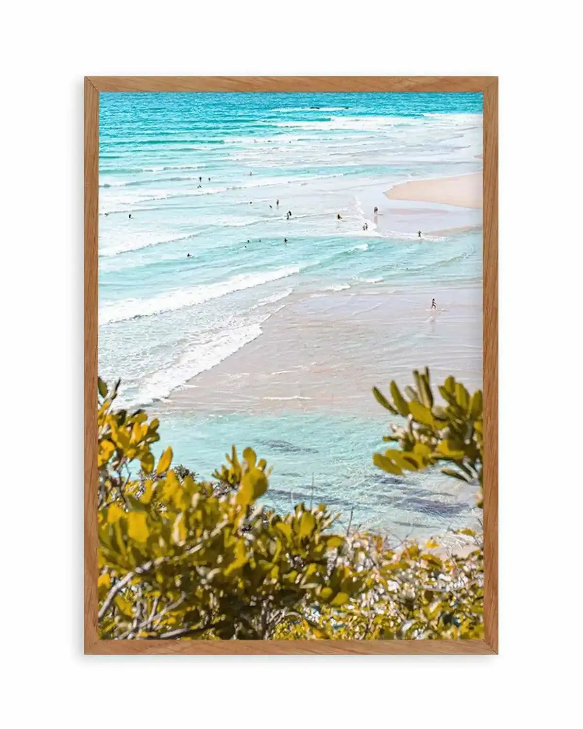 View to Wategos II | PT Art Print from Olive et Oriel where you can shop wallpaper and artworks online