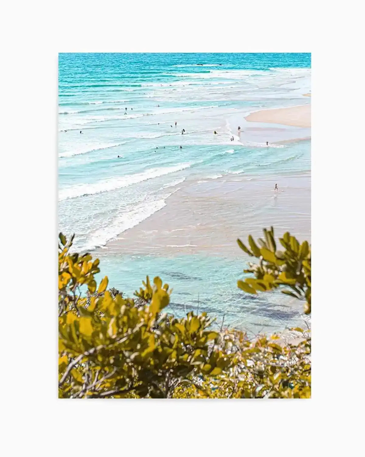 View to Wategos II | PT Art Print from Olive et Oriel where you can shop wallpaper and artworks online