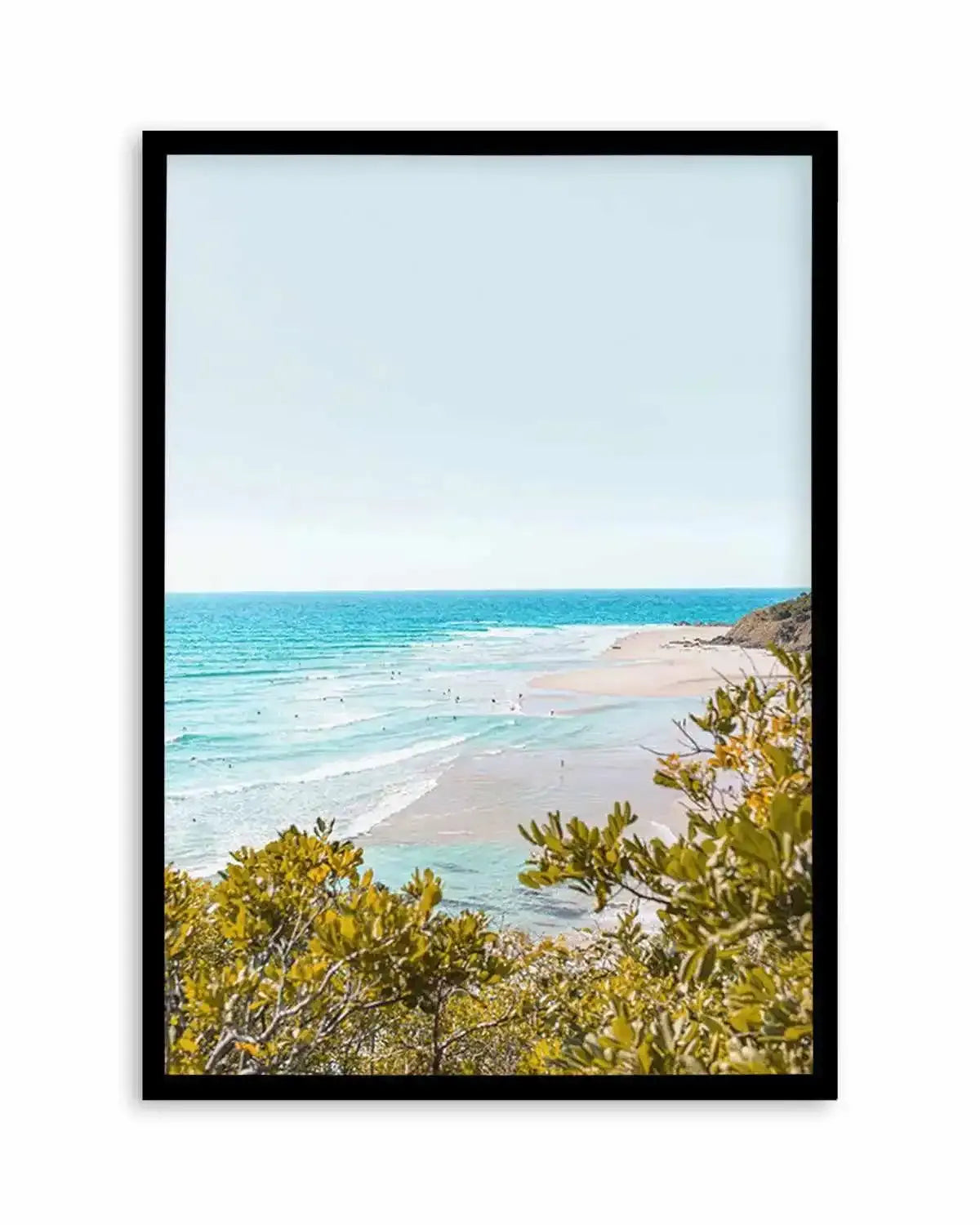 View to Wategos | PT Art Print from Olive et Oriel where you can shop wallpaper and artworks online