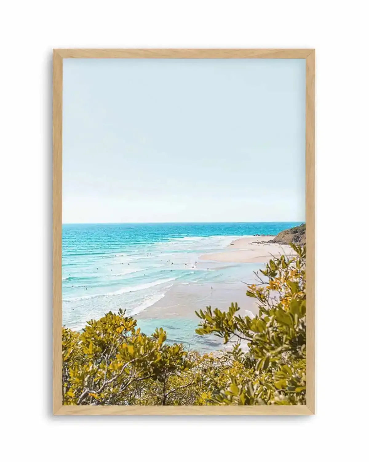 View to Wategos | PT Art Print from Olive et Oriel where you can shop wallpaper and artworks online