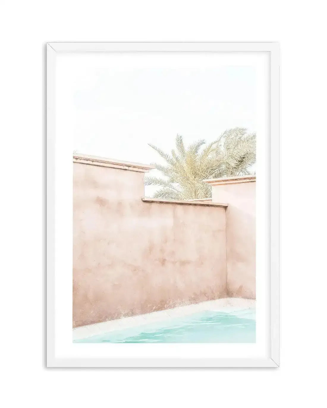 Villa De Marrakech II Art Print-Shop Australian Art Prints Online with Olive et Oriel - Our collection of Moroccan art prints offer unique wall art including moroccan arches and pink morocco doors of marrakech - this collection will add soft feminine colour to your walls and some may say bohemian style. These traditional morocco landscape photography includes desert scenes of palm trees and camel art prints - there is art on canvas and extra large wall art with fast, free shipping across Austral