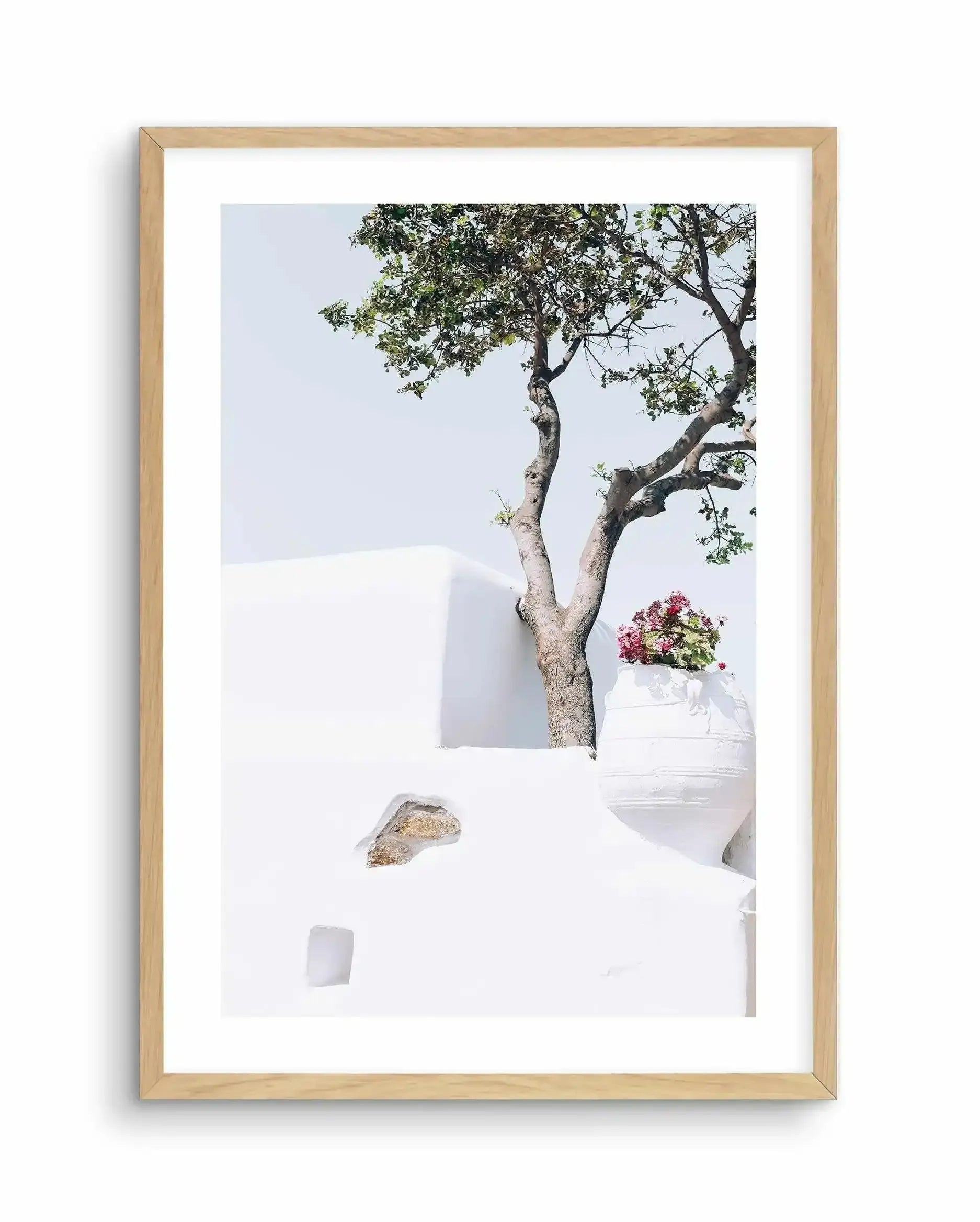 Villa Life Art Print-Shop Greece Wall Art Prints Online with Olive et Oriel - Our collection of Greek Islands art prints offer unique wall art including blue domes of Santorini in Oia, mediterranean sea prints and incredible posters from Milos and other Greece landscape photography - this collection will add mediterranean blue to your home, perfect for updating the walls in coastal, beach house style. There is Greece art on canvas and extra large wall art with fast, free shipping across Australi