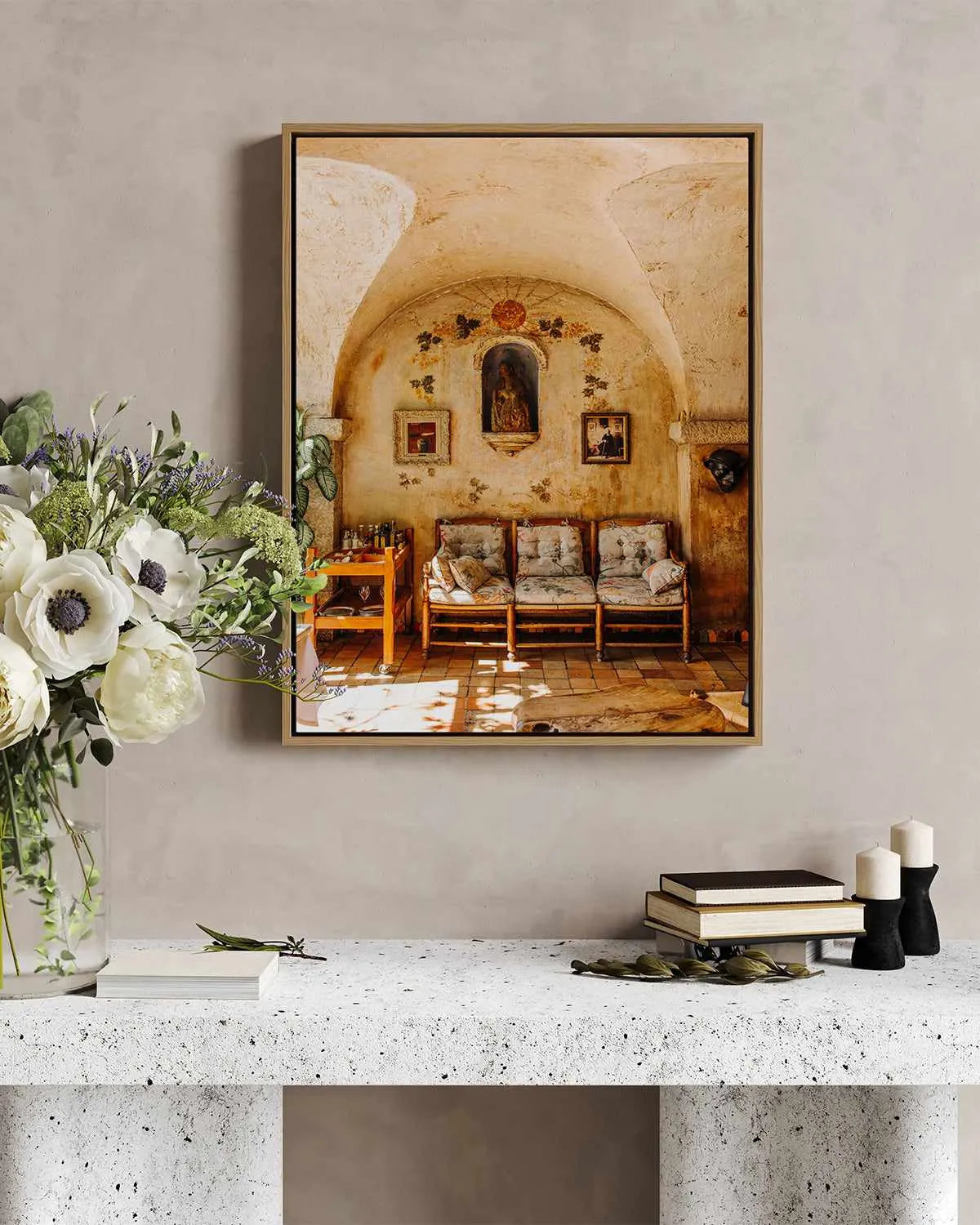 Villa Port II by Jovani Demetrie | Framed Canvas Art Print from Olive et Oriel where you can shop wallpaper and artworks online