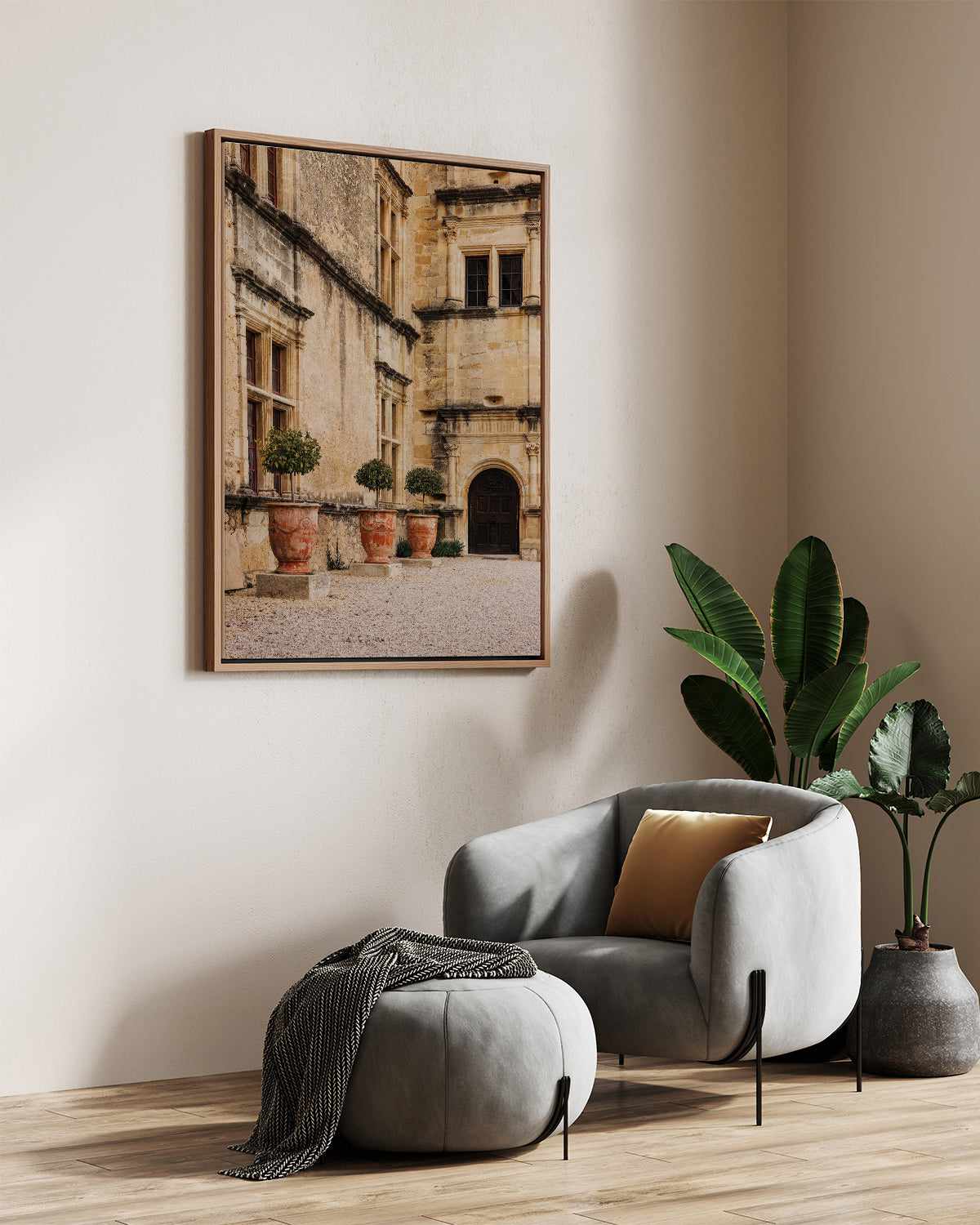 Villa Provence by Jovani Demetrie | Framed Canvas Art Print