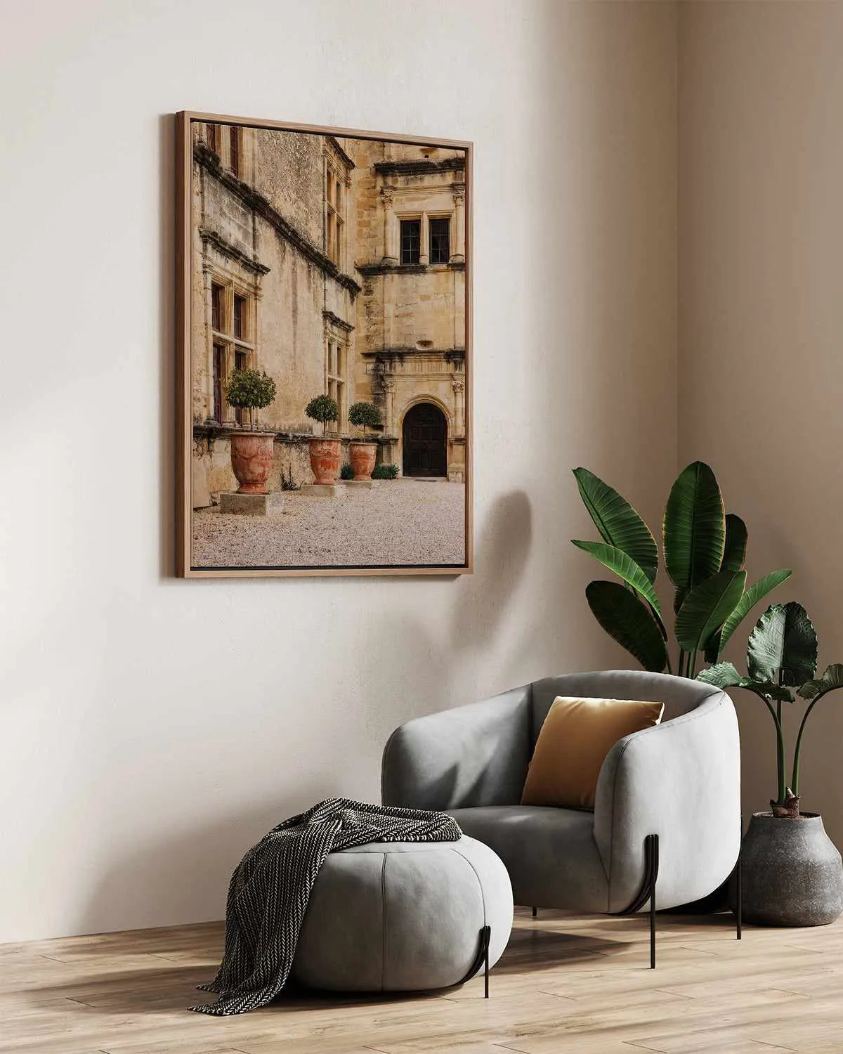 Villa Provence by Jovani Demetrie | Framed Canvas Art Print from Olive et Oriel where you can shop wallpaper and artworks online