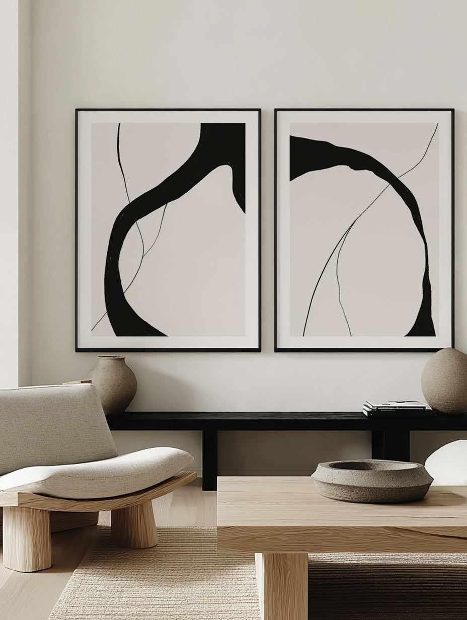 Vincentia I & II Art Print Set of 2 | Matching Wall Art from Olive et Oriel where you can shop wallpaper and artworks online