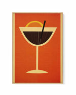 Vintage Cocktail No I | Framed Canvas Art Print