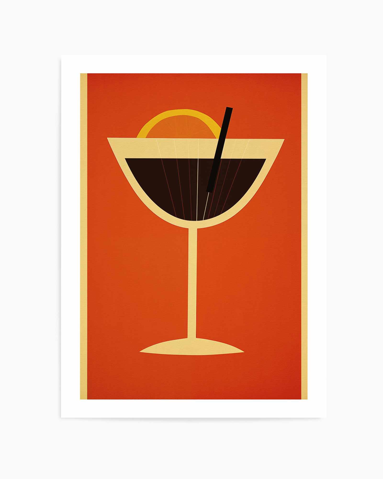 Vintage Cocktail No I | Art Print from Olive et Oriel where you can shop wallpaper and artworks online