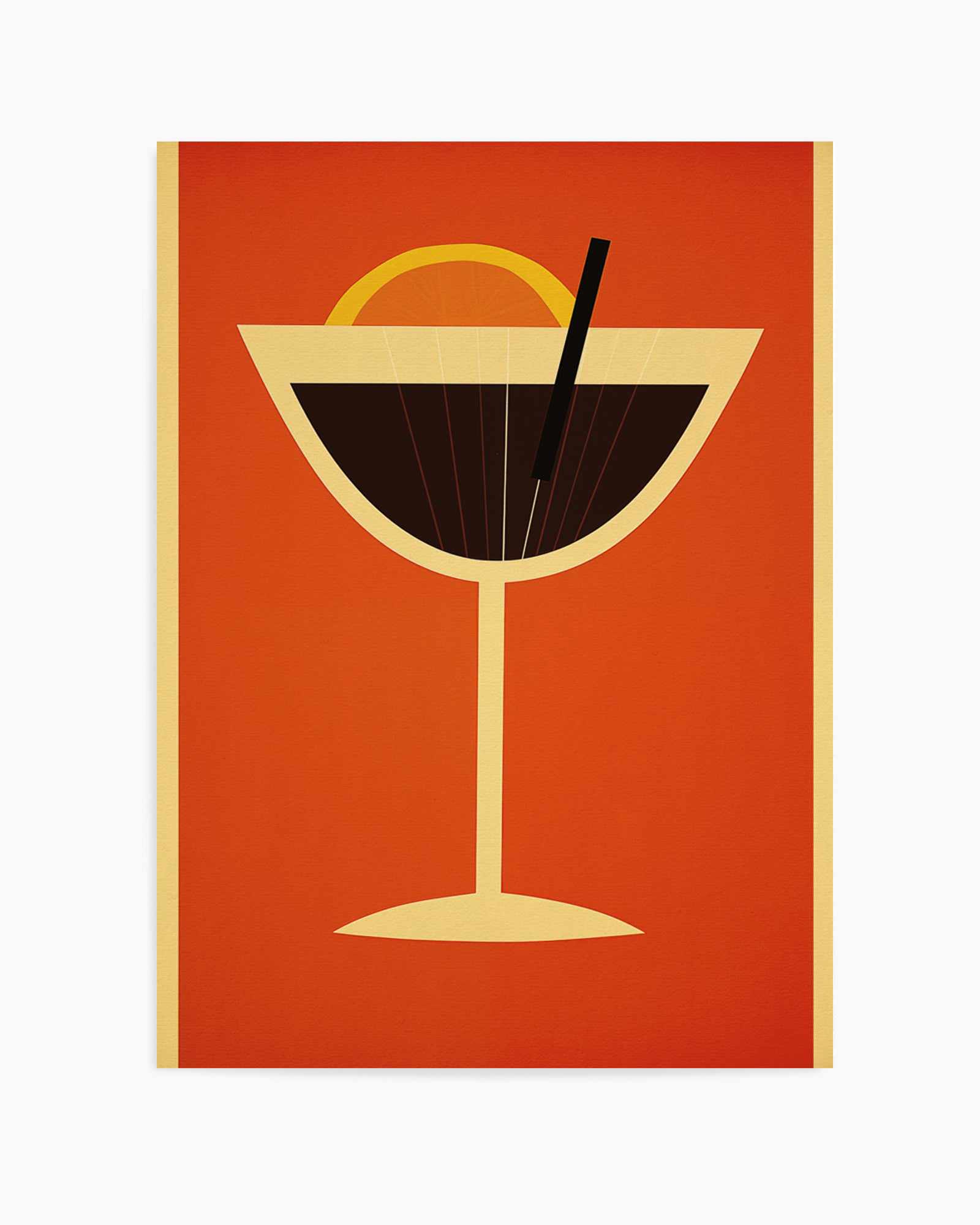 Vintage Cocktail No I | Art Print from Olive et Oriel where you can shop wallpaper and artworks online