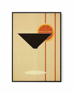 Vintage Cocktail No II | Framed Canvas Art Print