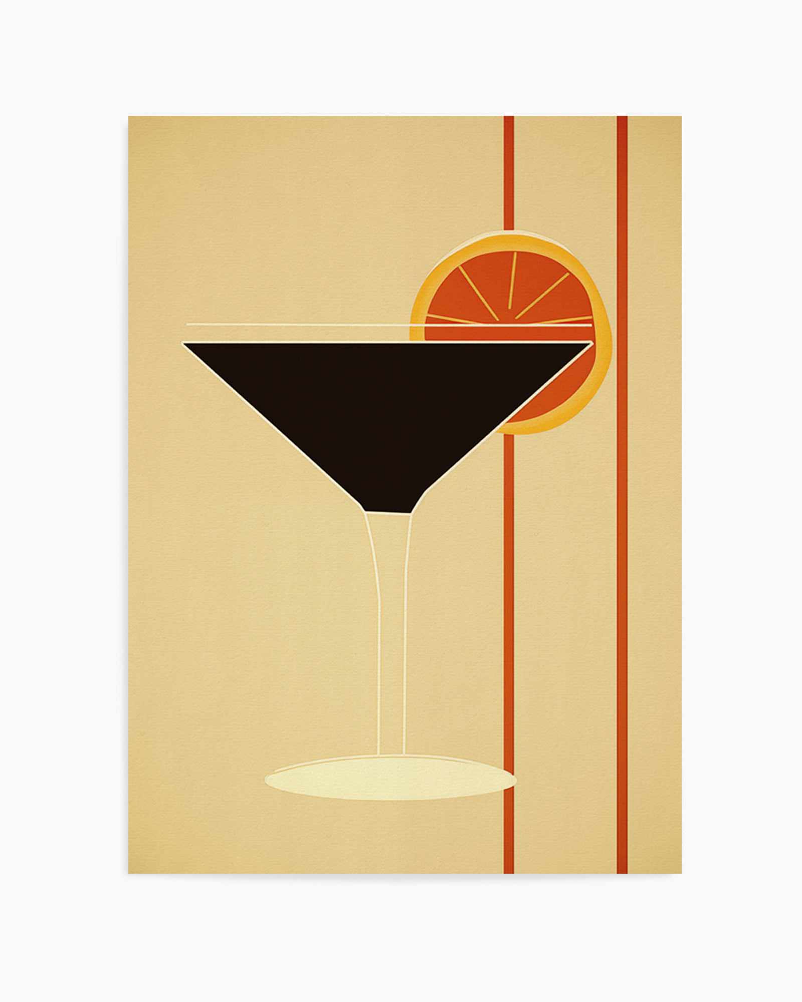 Vintage Cocktail No II | Art Print from Olive et Oriel where you can shop wallpaper and artworks online