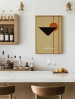 Vintage Cocktail No II | Framed Canvas Art Print