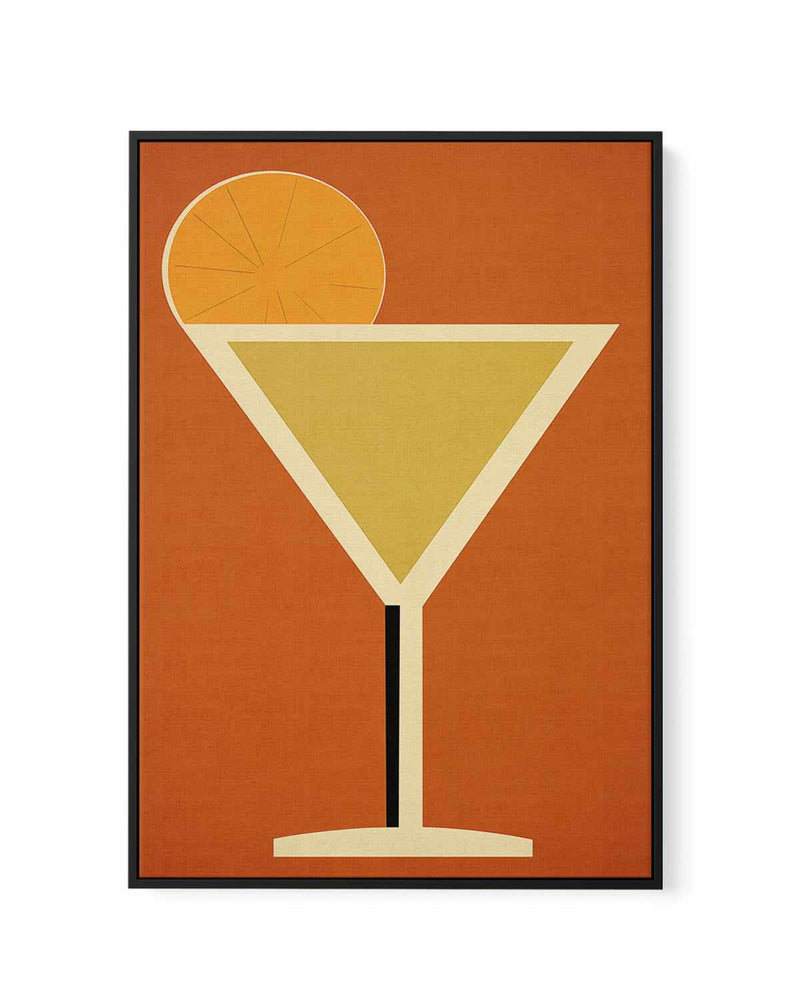 Vintage Cocktail No III | Framed Canvas Art Print