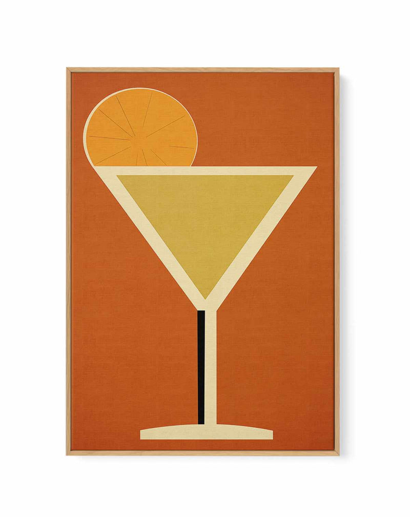 Vintage Cocktail No III | Framed Canvas Art Print