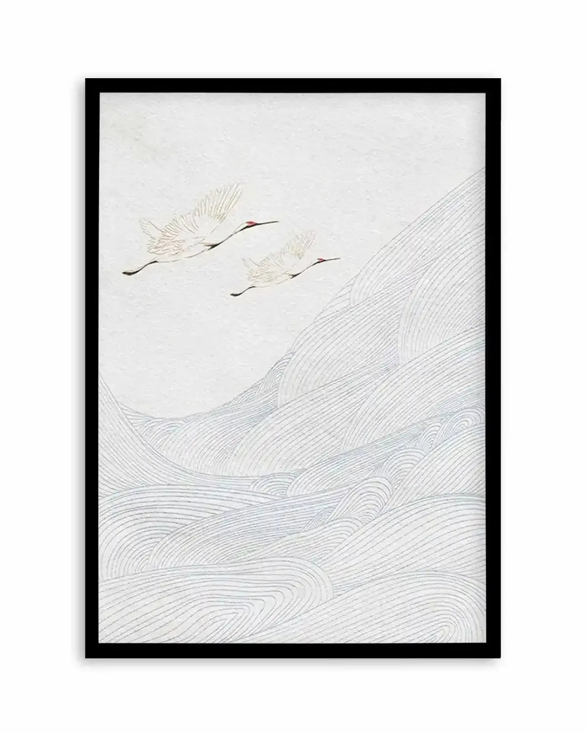 Vintage Crane I Art Print from Olive et Oriel where you can shop wallpaper and artworks online