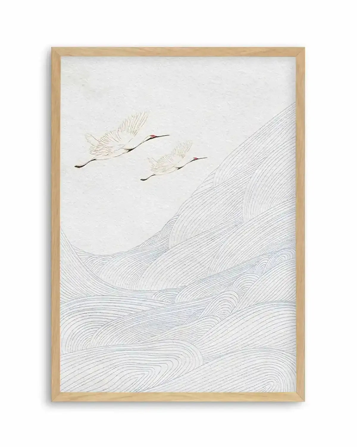 Vintage Crane I Art Print from Olive et Oriel where you can shop wallpaper and artworks online