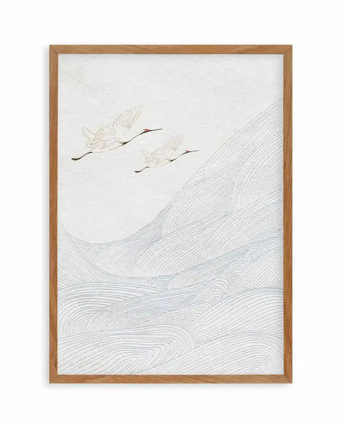 Vintage Crane I Art Print from Olive et Oriel where you can shop wallpaper and artworks online