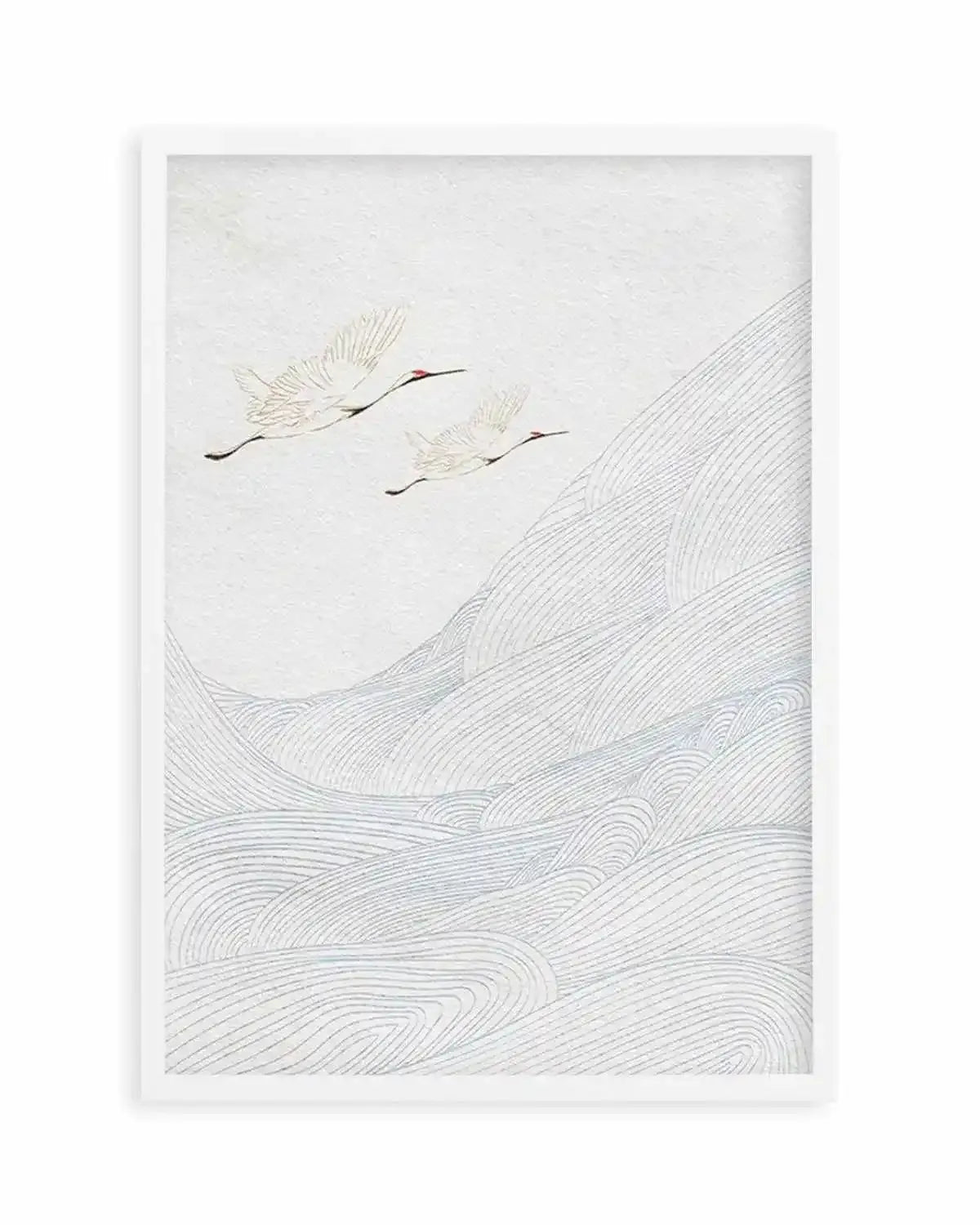 Vintage Crane I Art Print from Olive et Oriel where you can shop wallpaper and artworks online