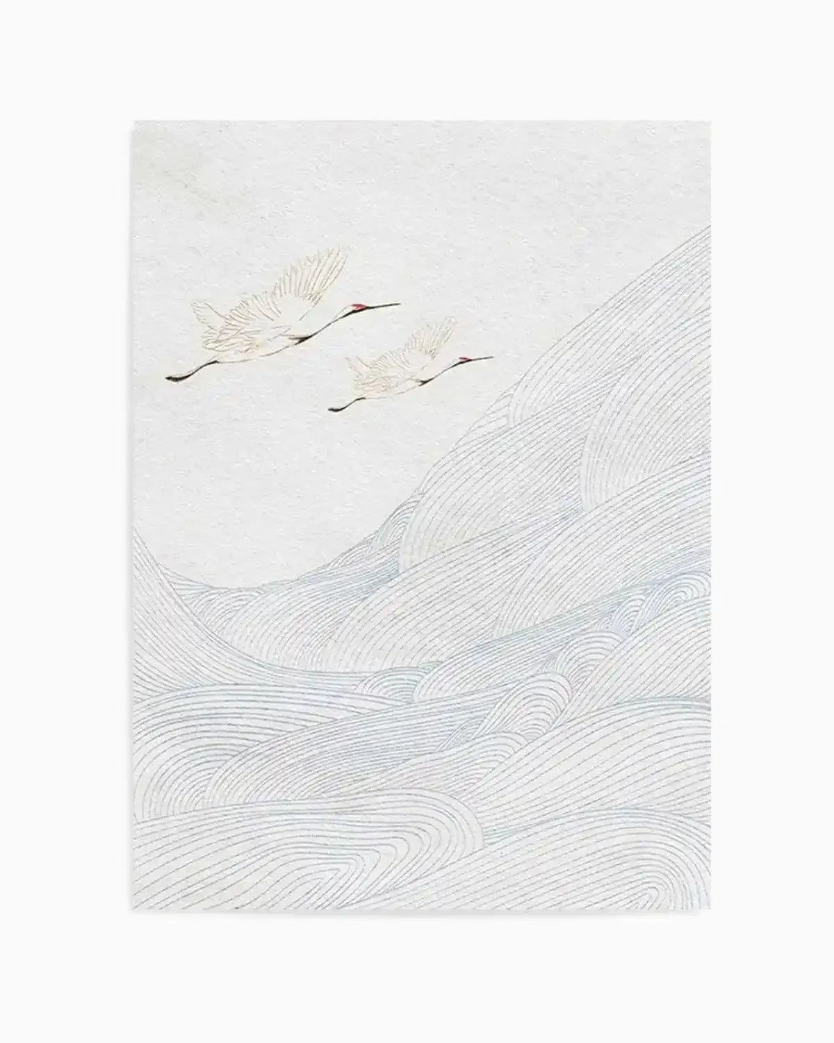 Vintage Crane I Art Print from Olive et Oriel where you can shop wallpaper and artworks online