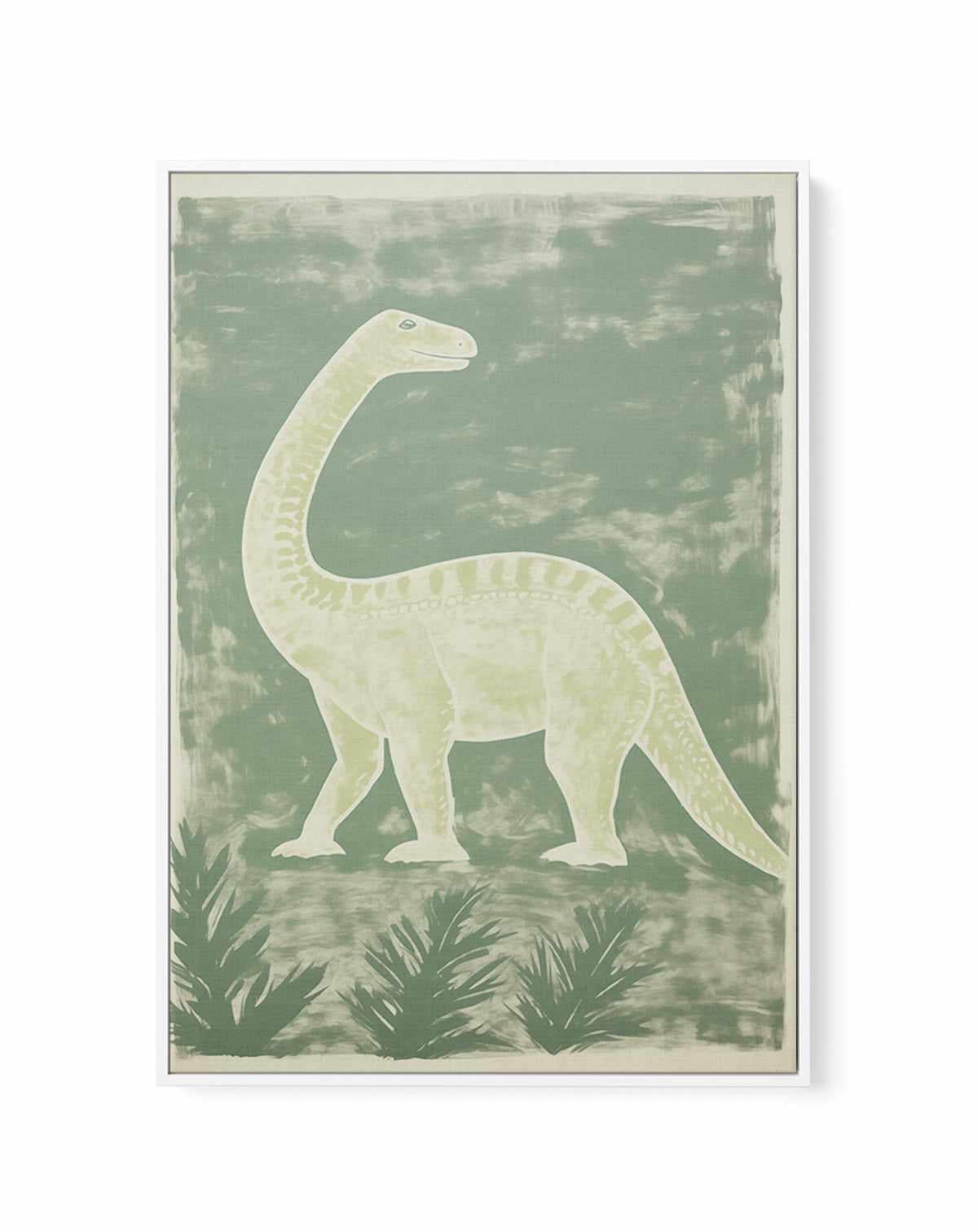 Vintage Dino II | Framed Canvas Art Print from Olive et Oriel where you can shop wallpaper and artworks online